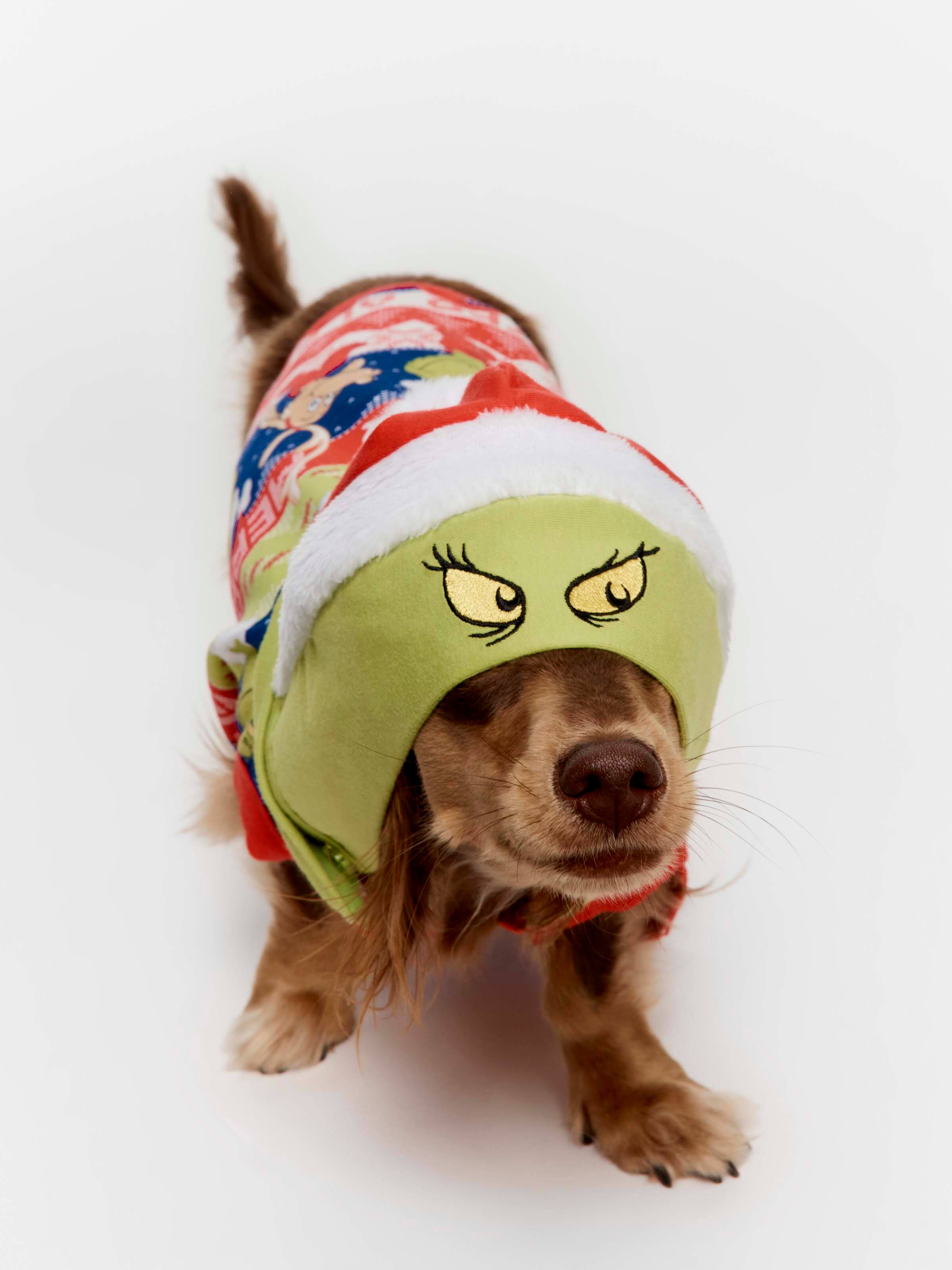 The Grinch Boxed Dog Hoodie