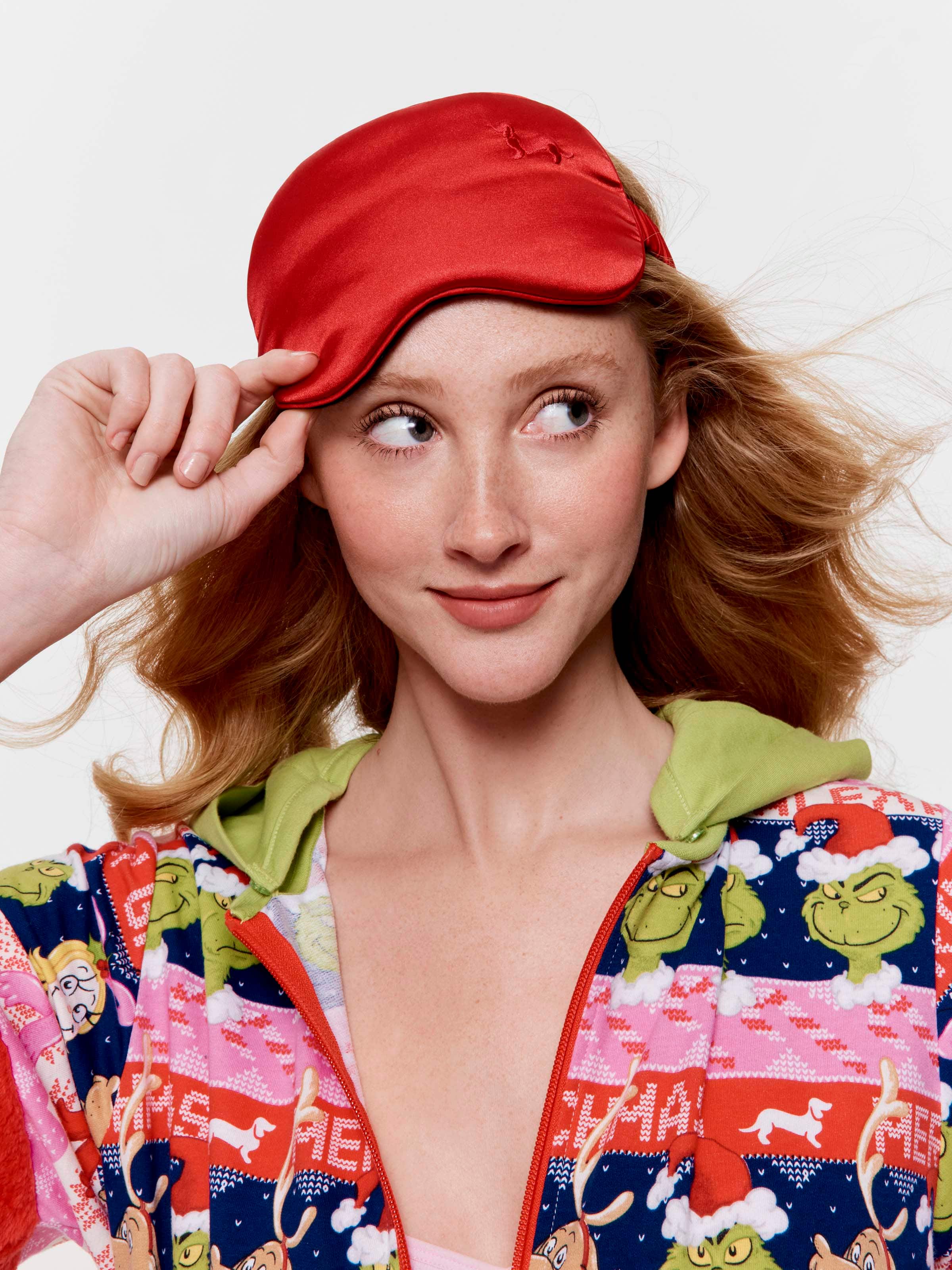 Red Chic Satin Eye Mask