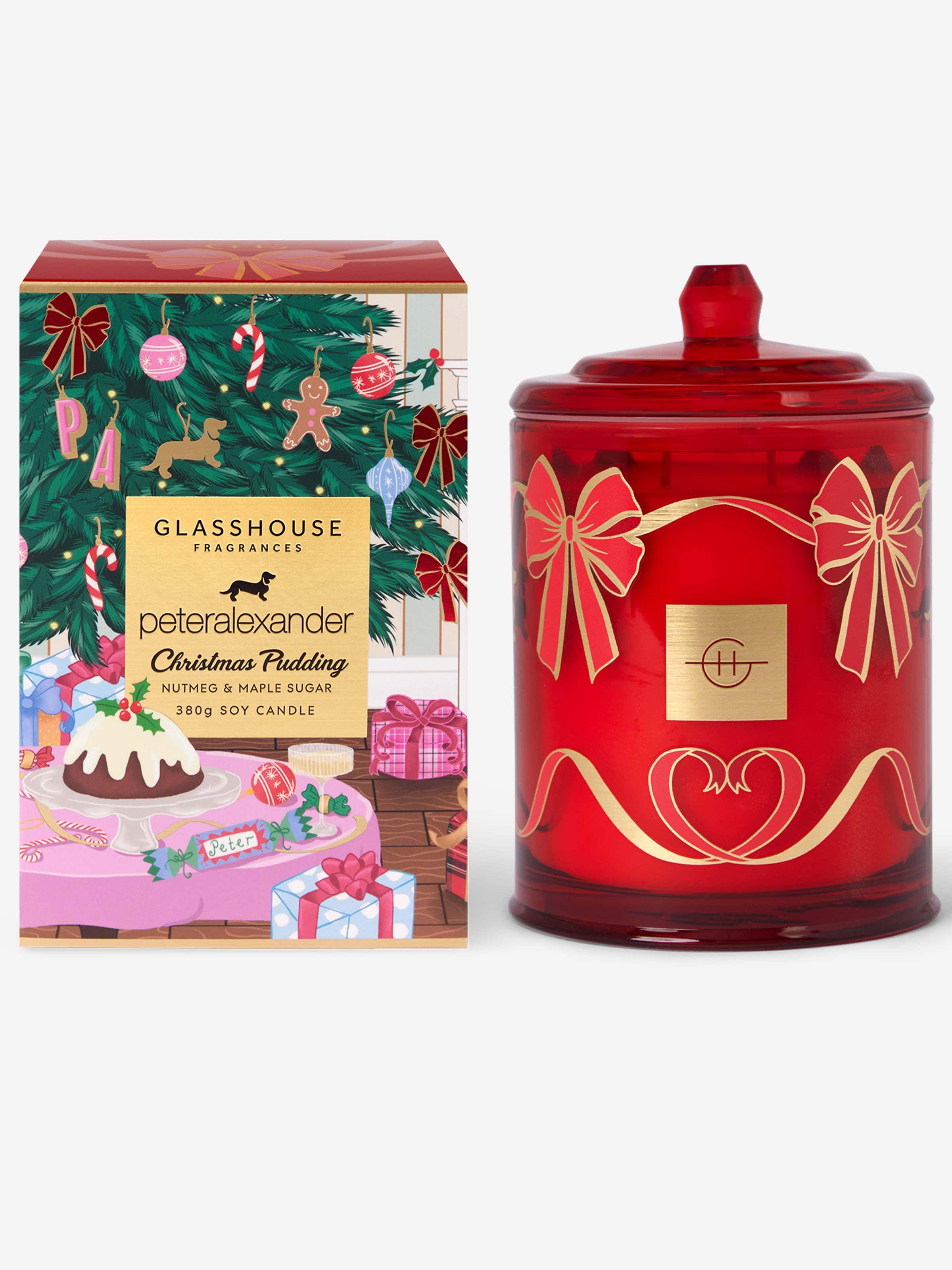Glasshouse Limited Edition Christmas Pudding 380G Candle