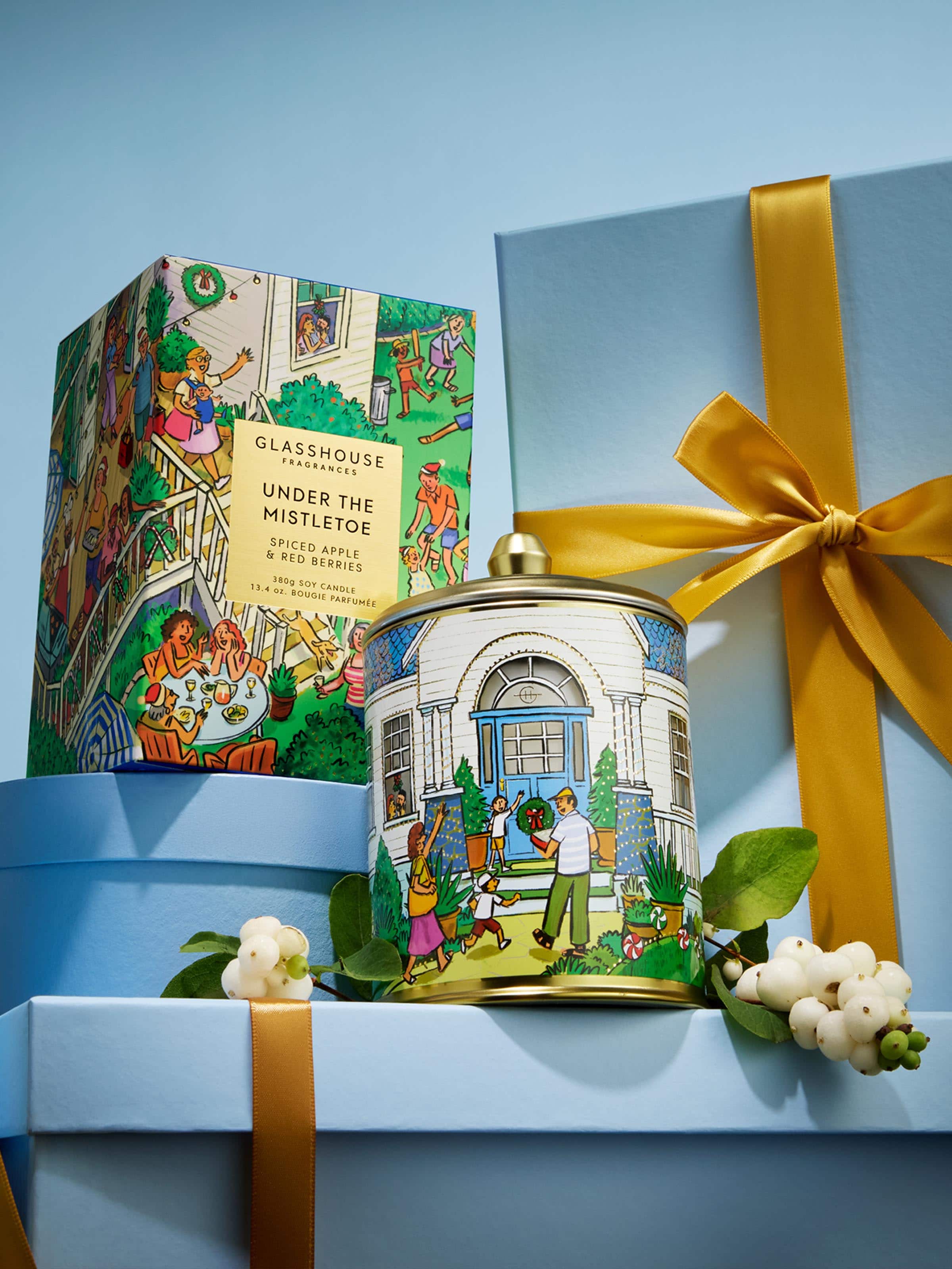 Glasshouse Limited Edition Under The Mistletoe 380G Candle