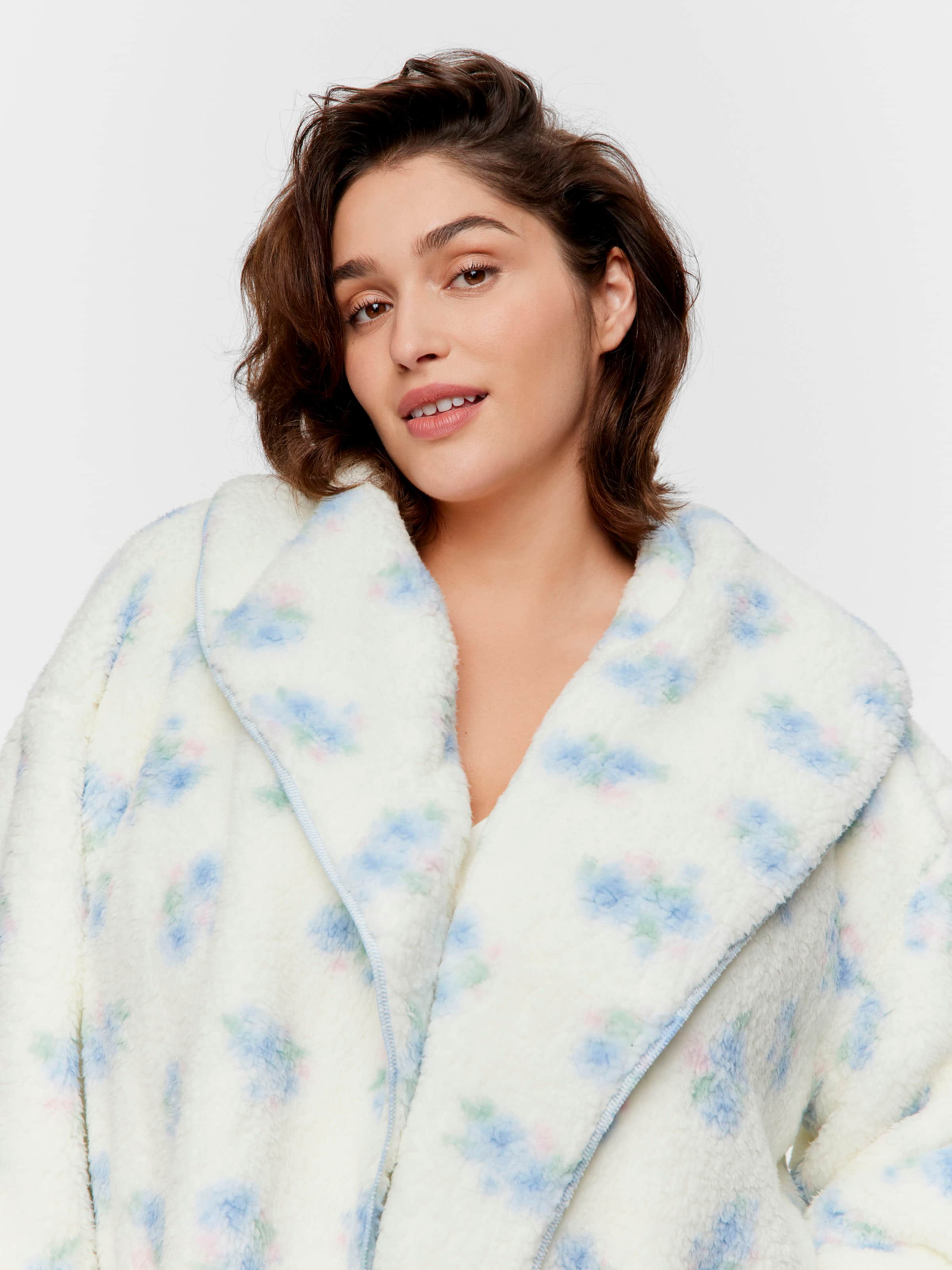 P.A. Plus Ditsy Floral Fleece Gown