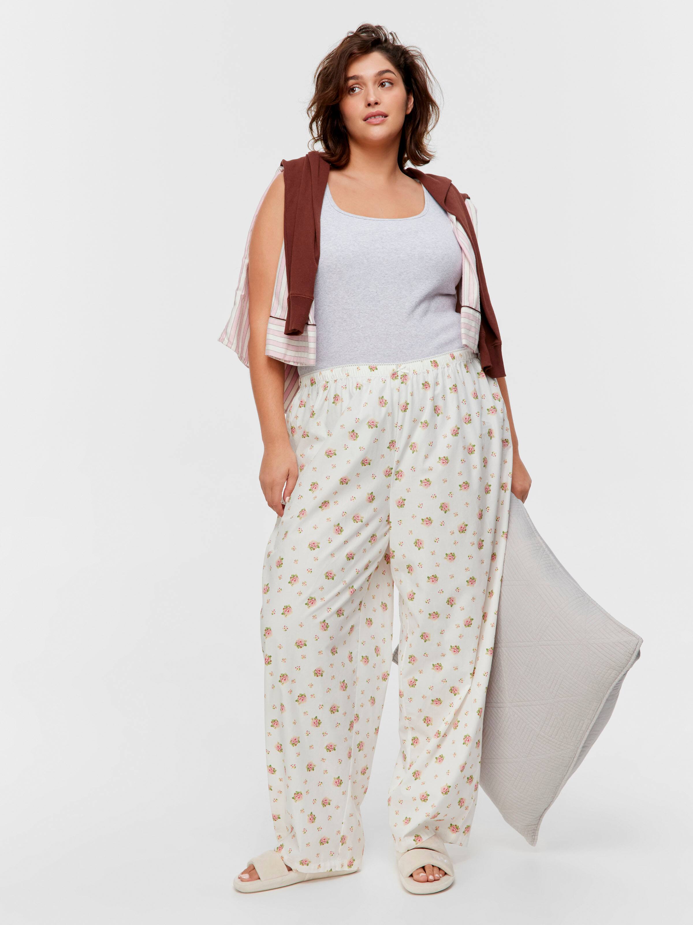 P.A. Plus Ditsy Floral 100% Cotton Classic Pj Pant