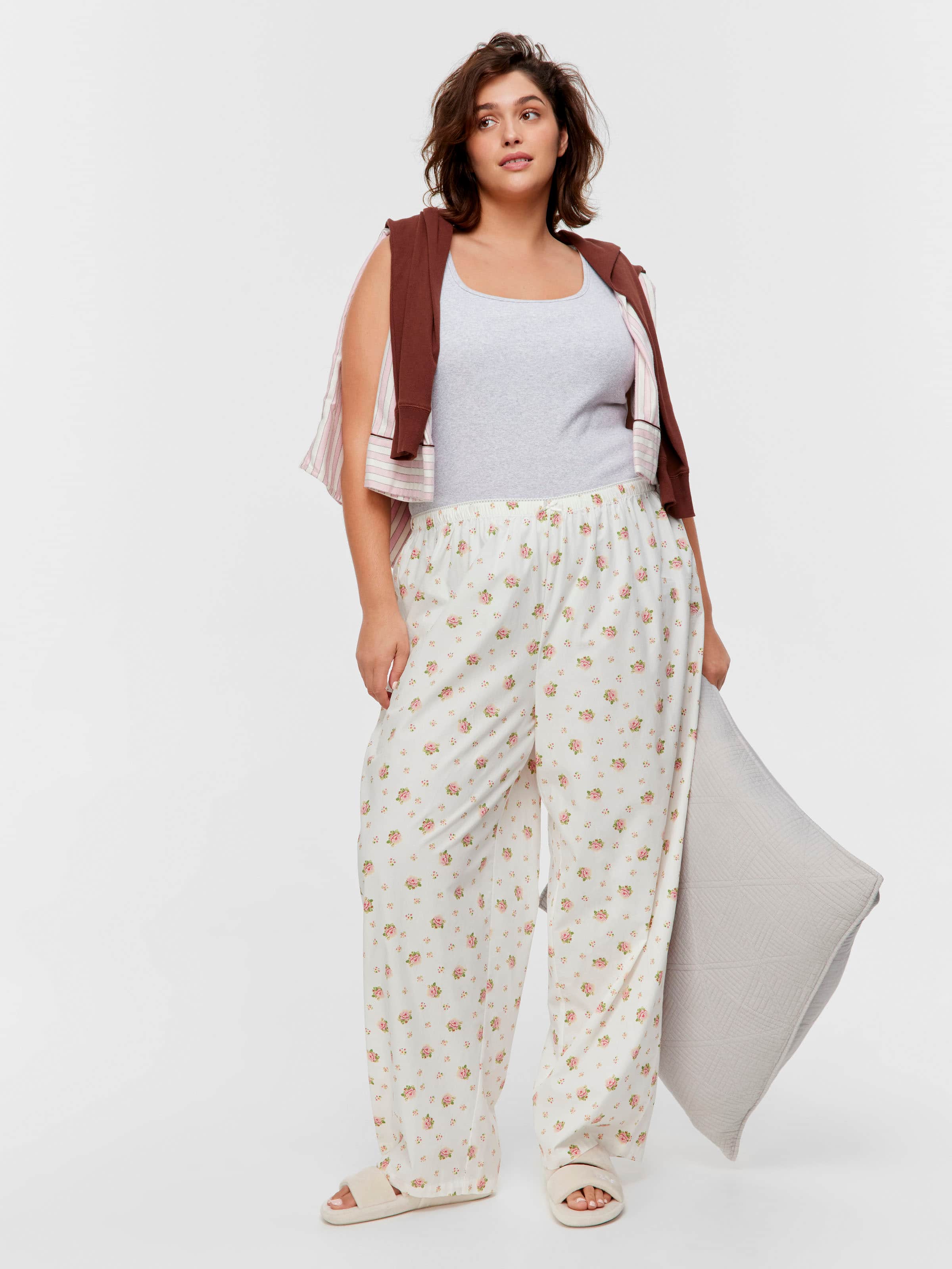 P.A. Plus Ditsy Floral 100% Cotton Classic Pj Pant