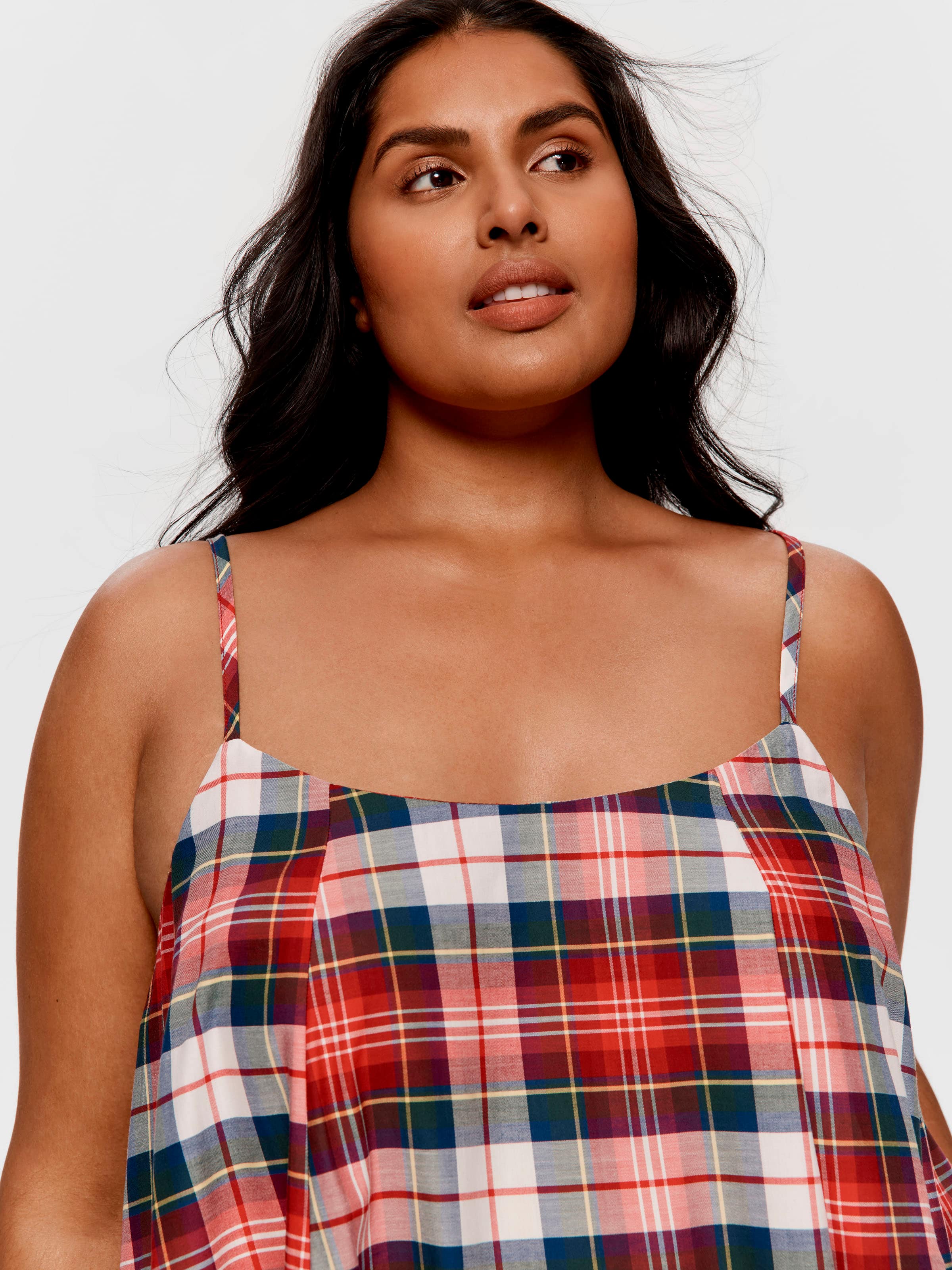 P.A. Plus Tartan 100% Cotton Babydoll Nightie