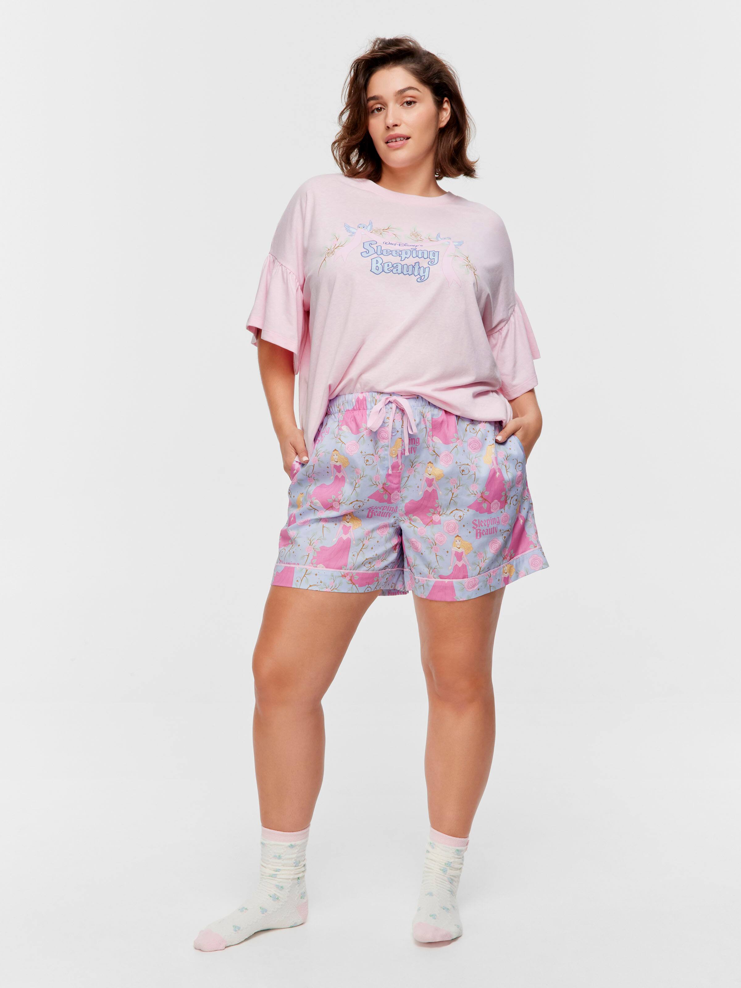 P.A. Plus Disney Sleeping Beauty 100% Cotton Mid Short