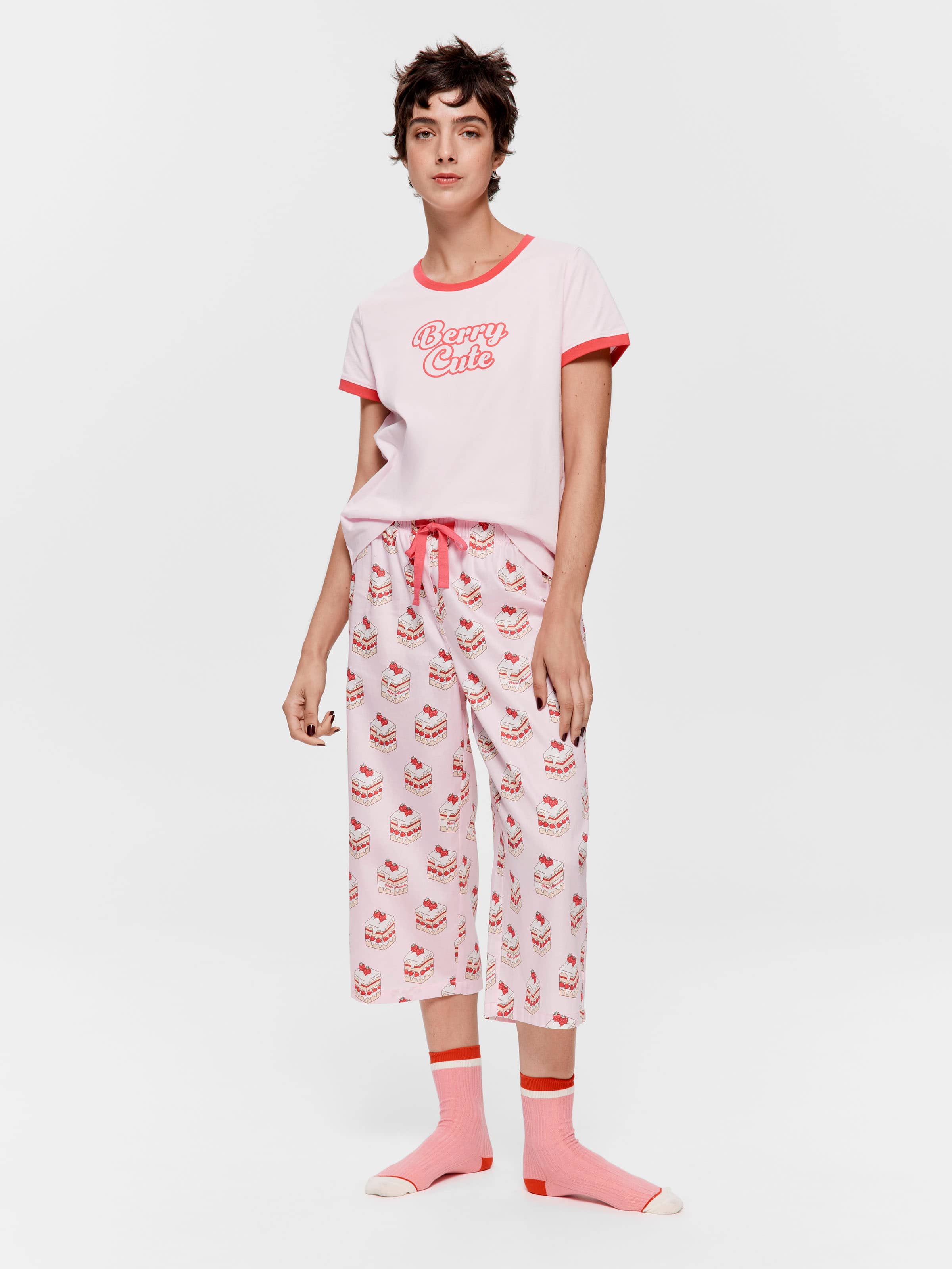 Sweet Cakes 100% Cotton 3/4 Pj Pant