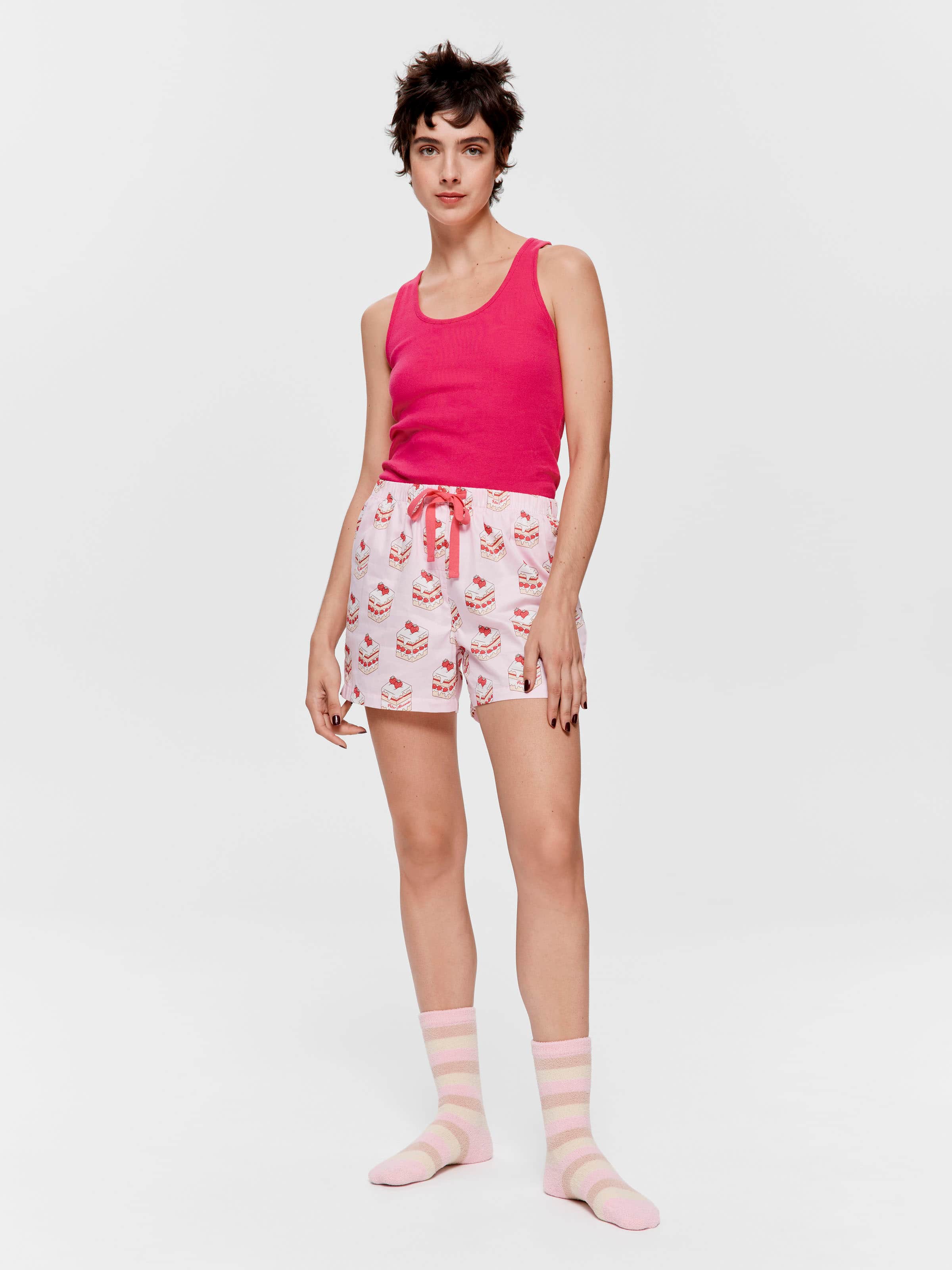 Sweet Cakes 100% Cotton Mid Short