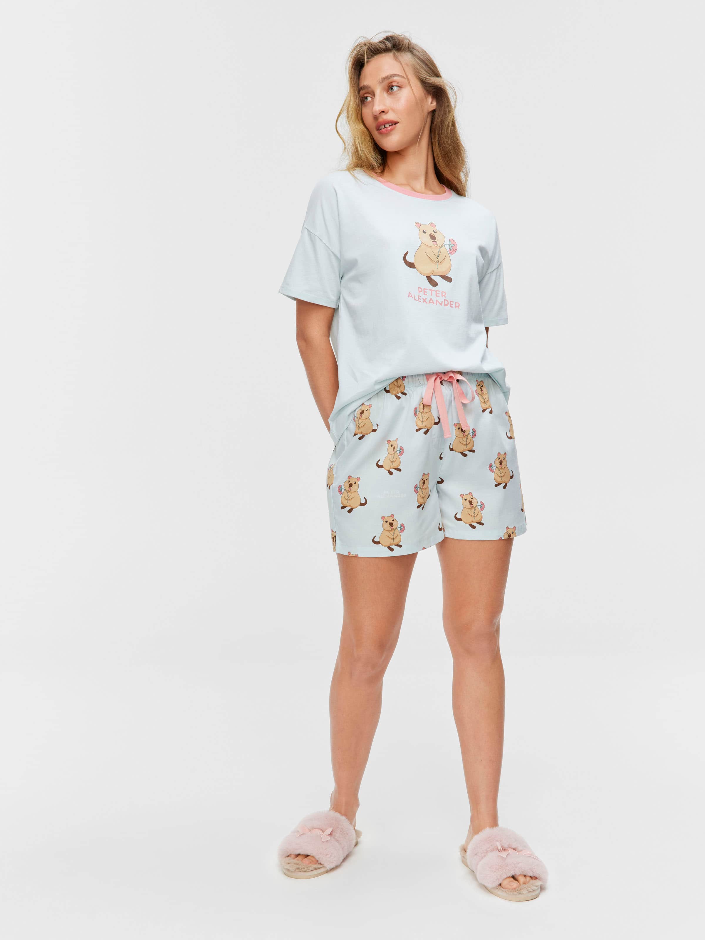 Quokka Mint 100% Cotton Mid Short
