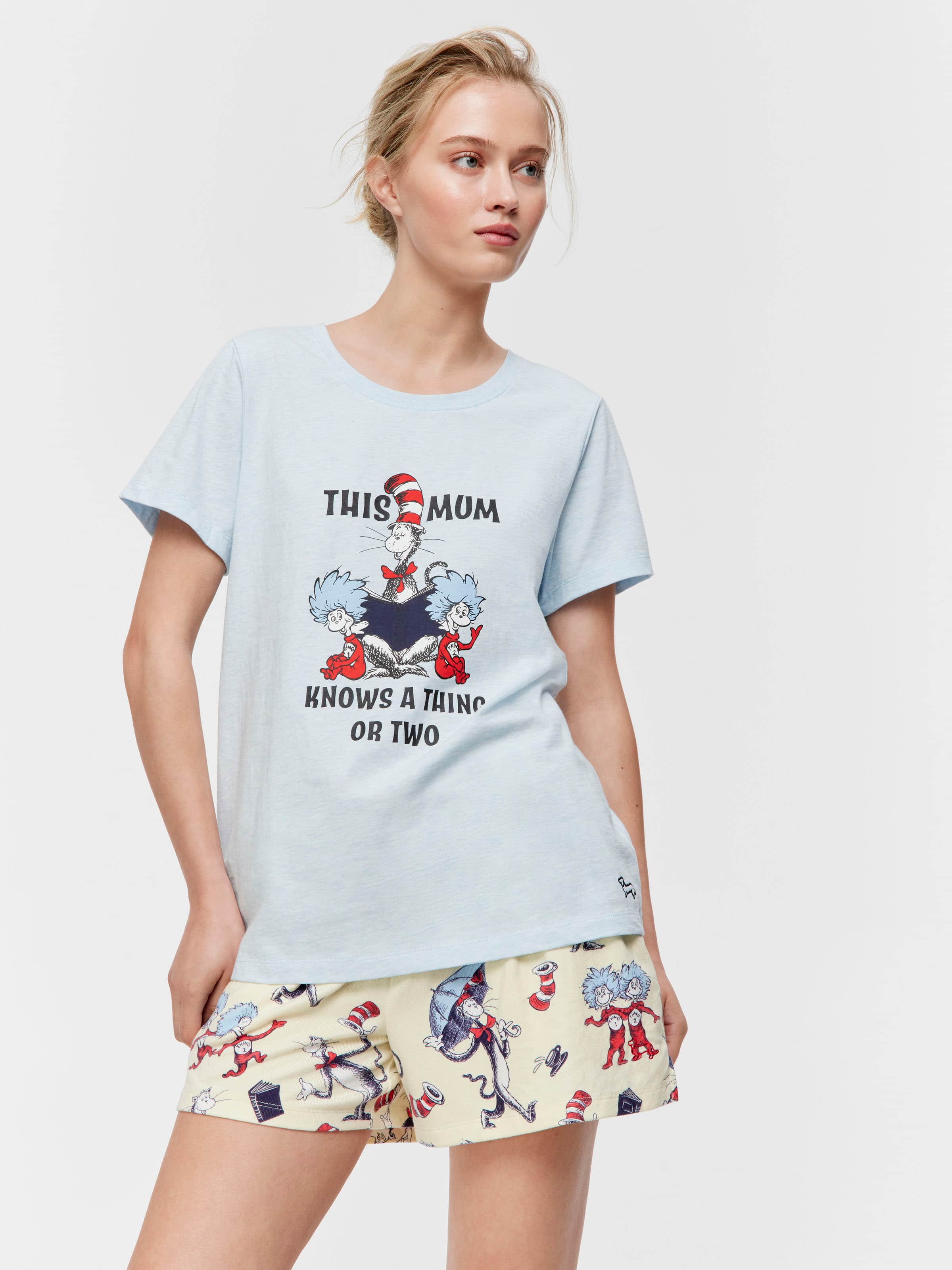 Dr Seuss Mum Knows A Thing Or Two 100% Cotton Tee