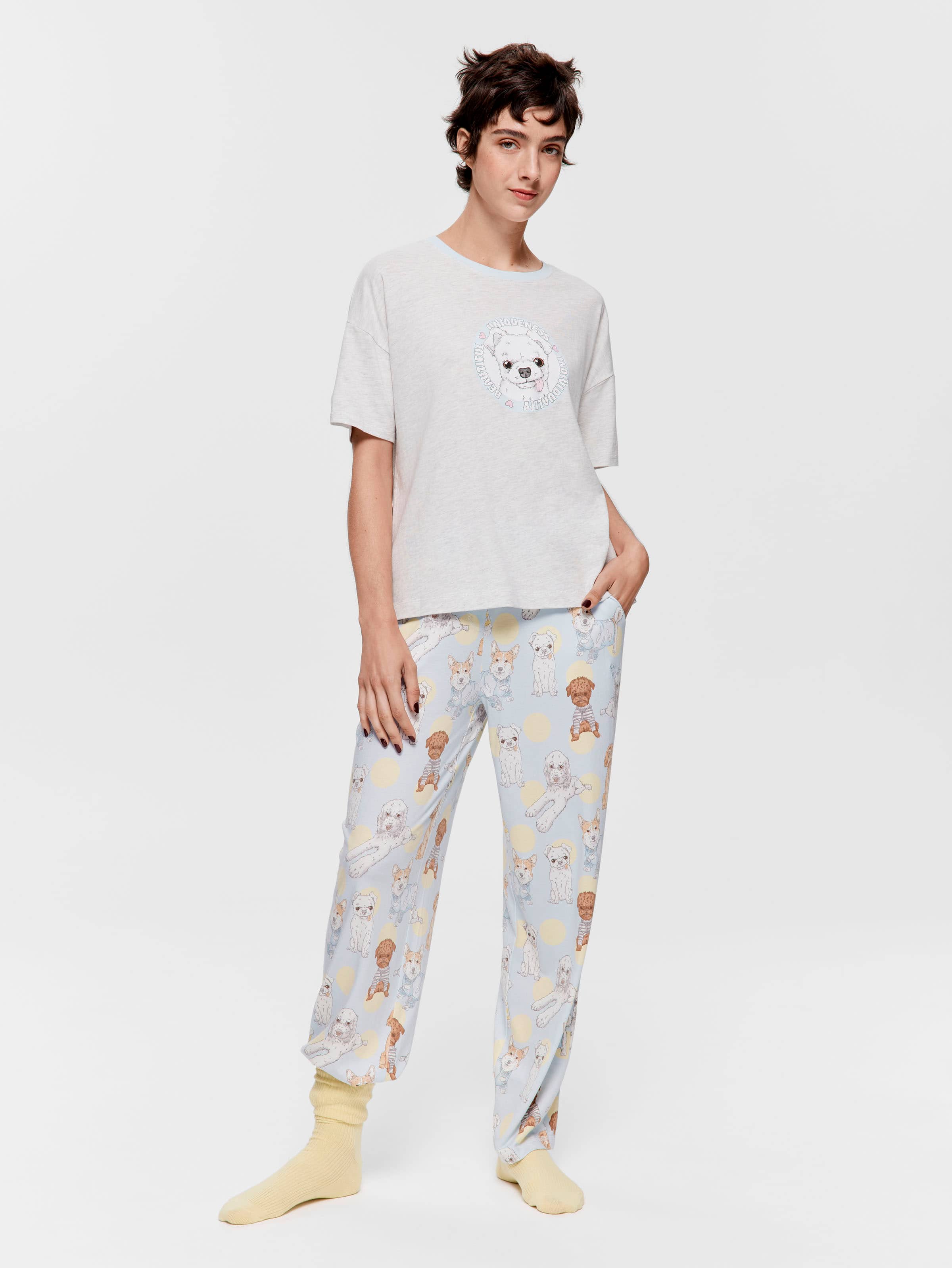 Cute Dog Oversized Tee