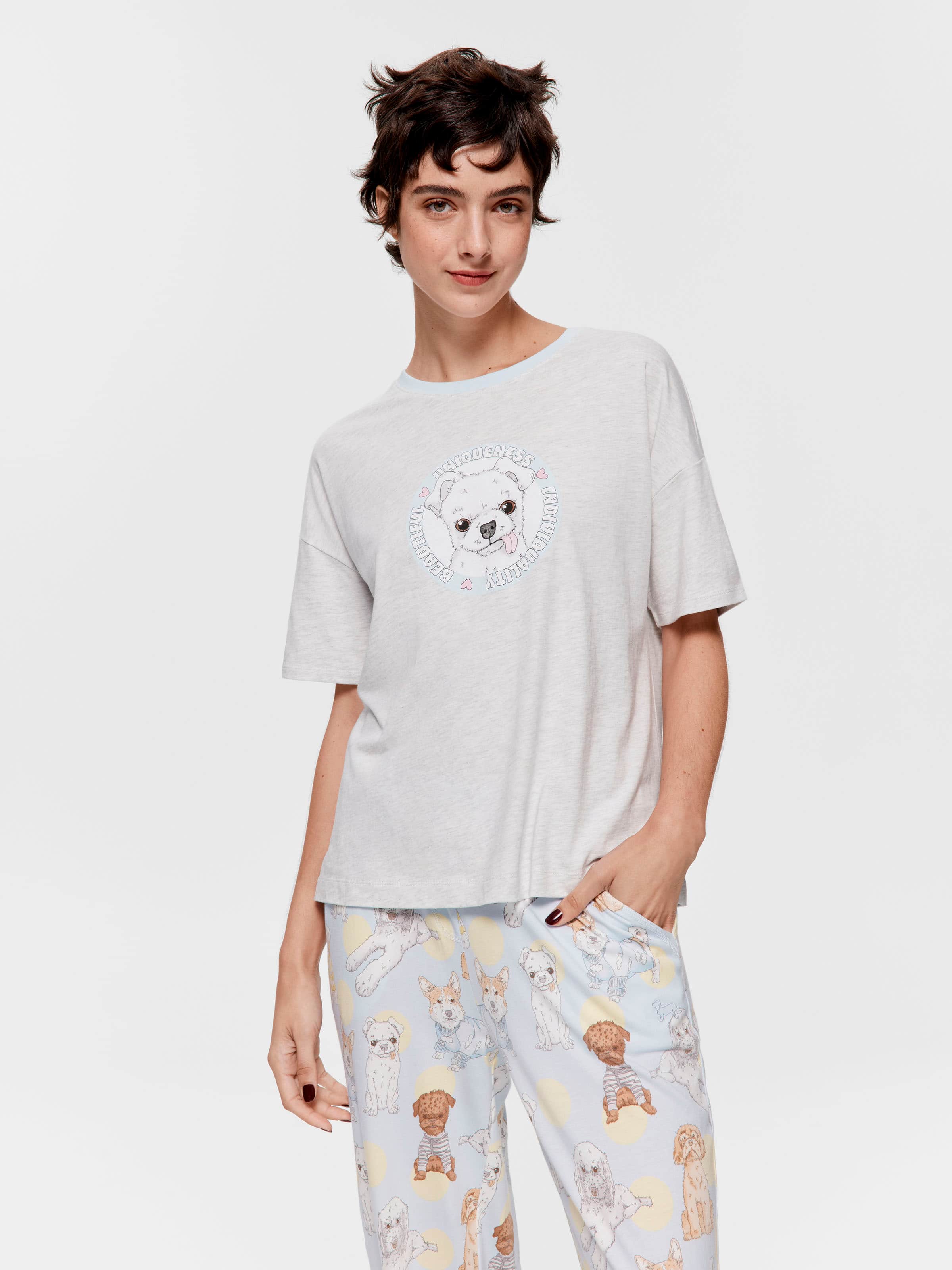 Cute Dog Oversized Tee
