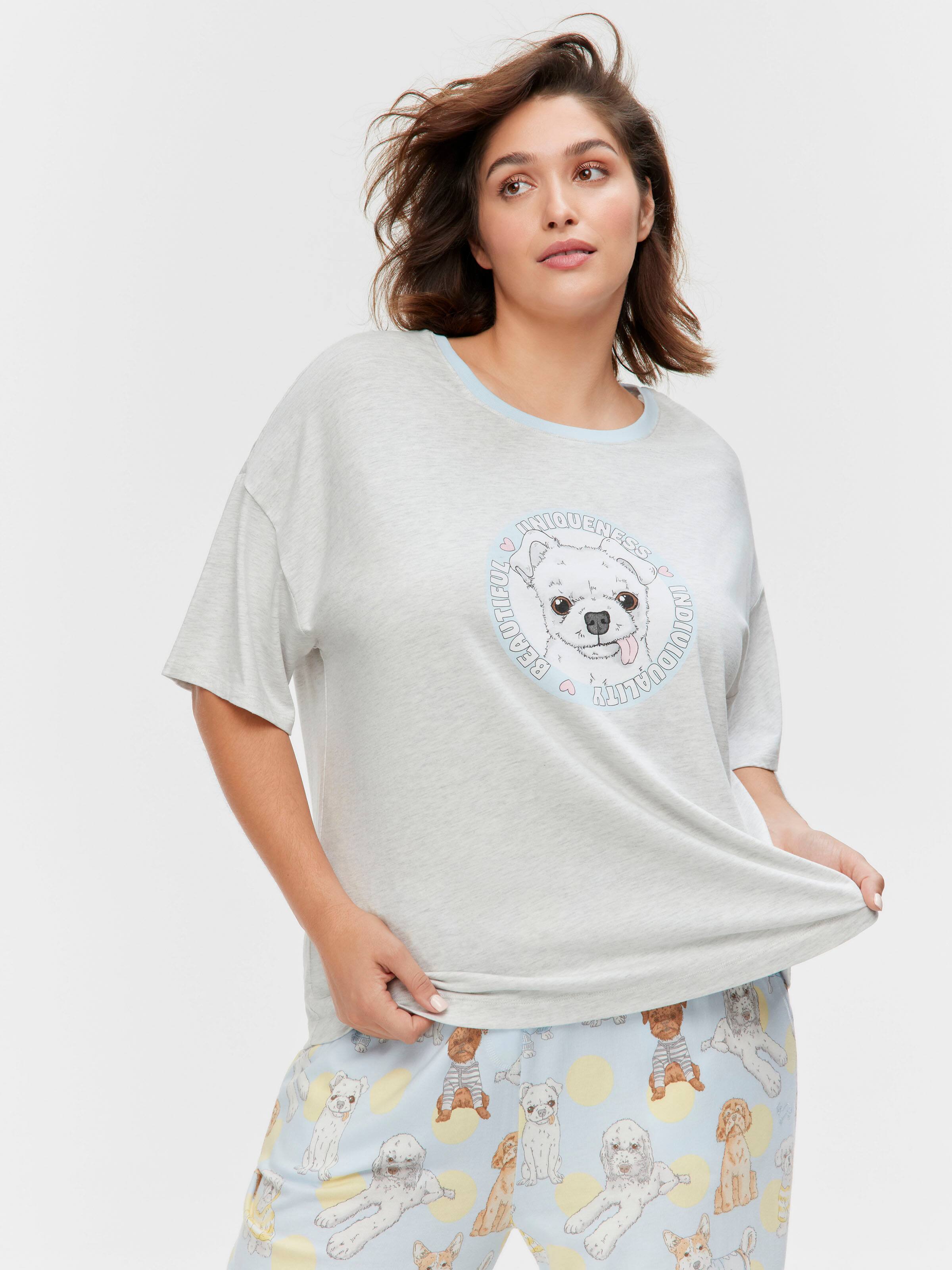 P.A. Plus Cute Dog Oversized Tee