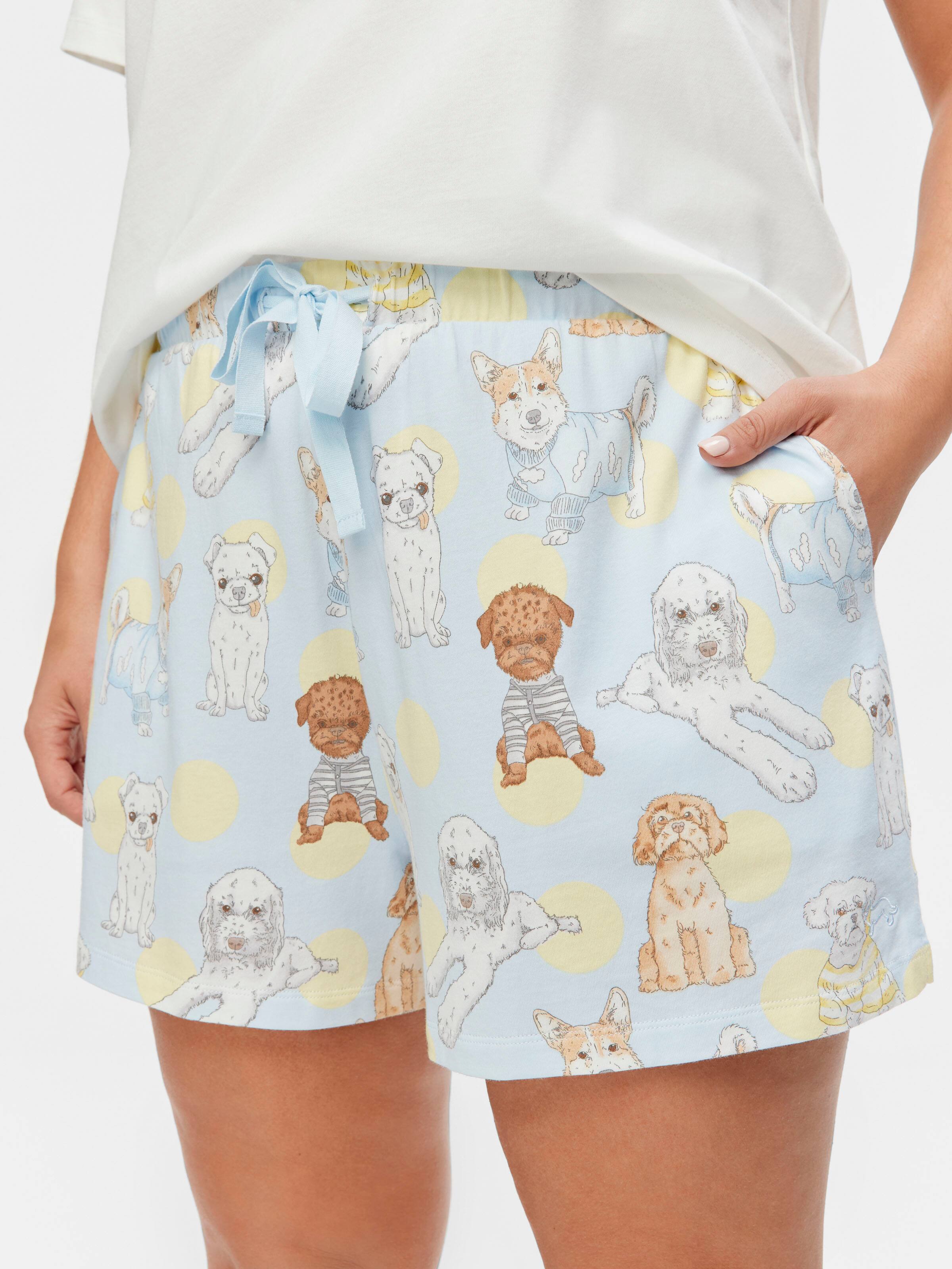 P.A. Plus Cute Dogs Mid Short