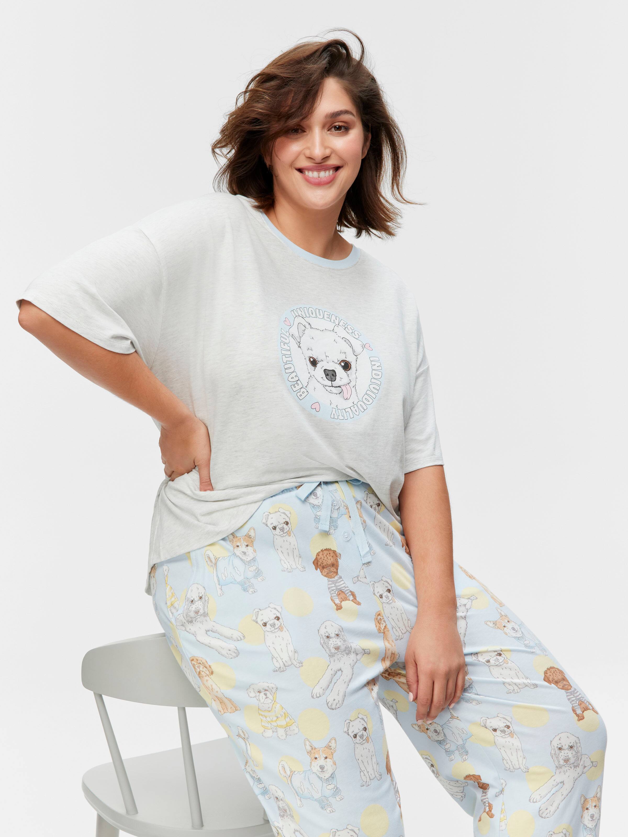 P.A. Plus Cute Dogs Straight Leg Pj Pant