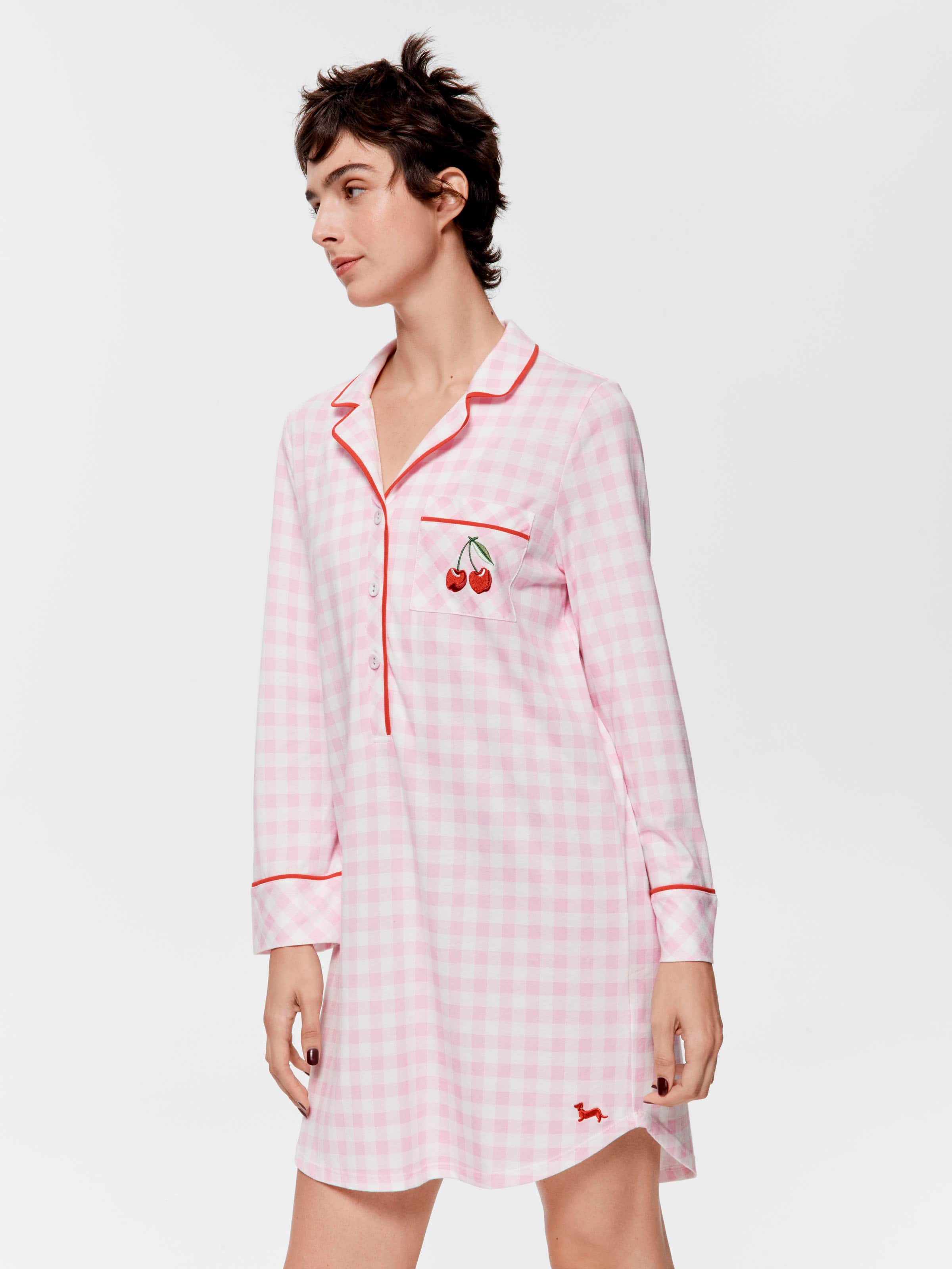 Cherry On Top Long Sleeve Nightshirt