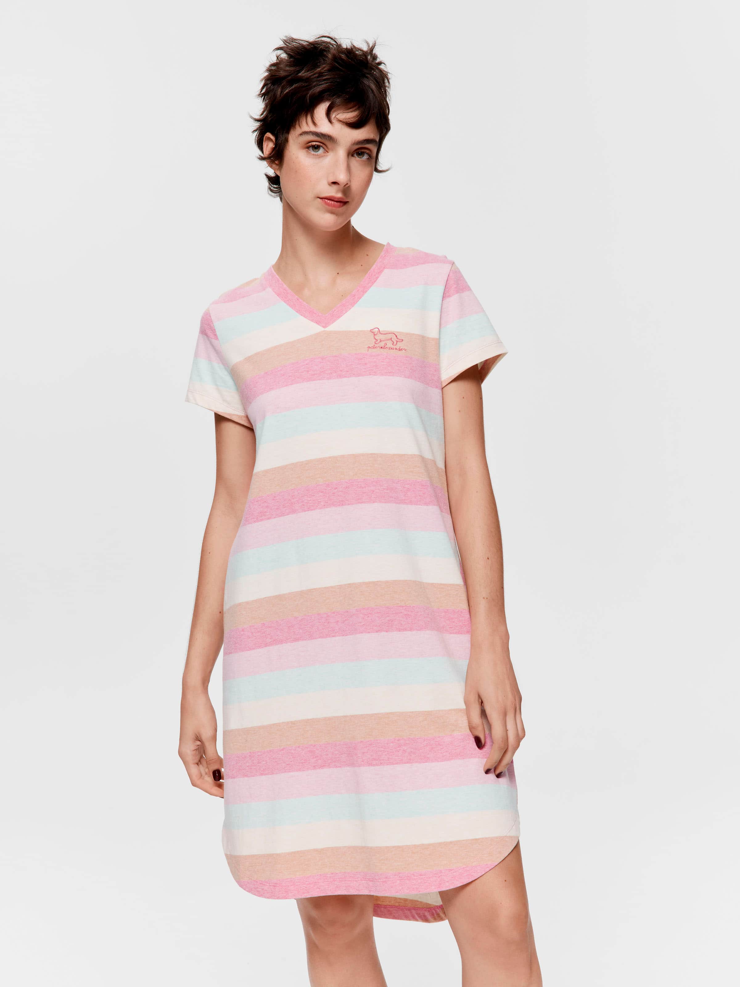 Pastel Striped Nightie