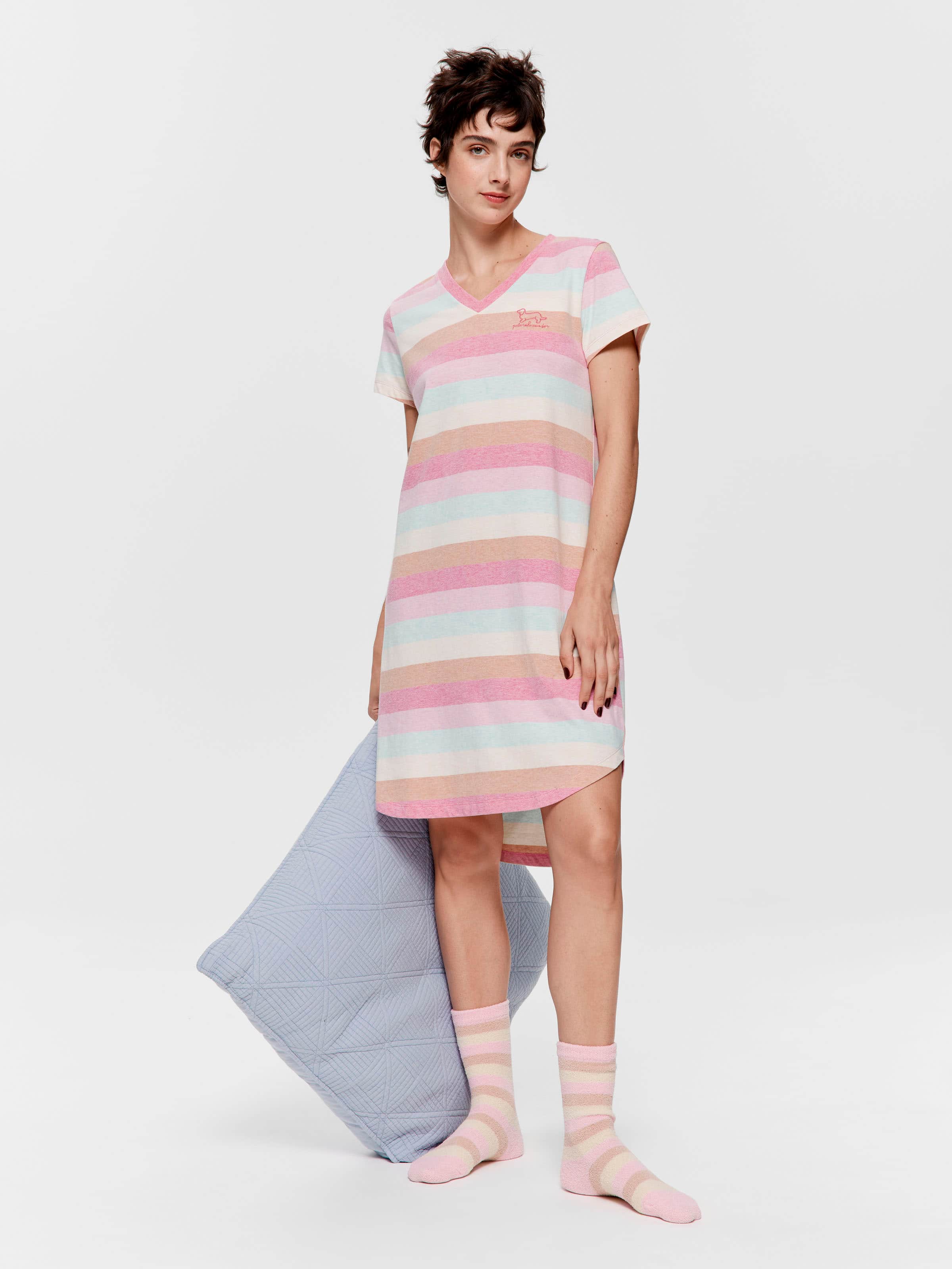 Pastel Striped Nightie