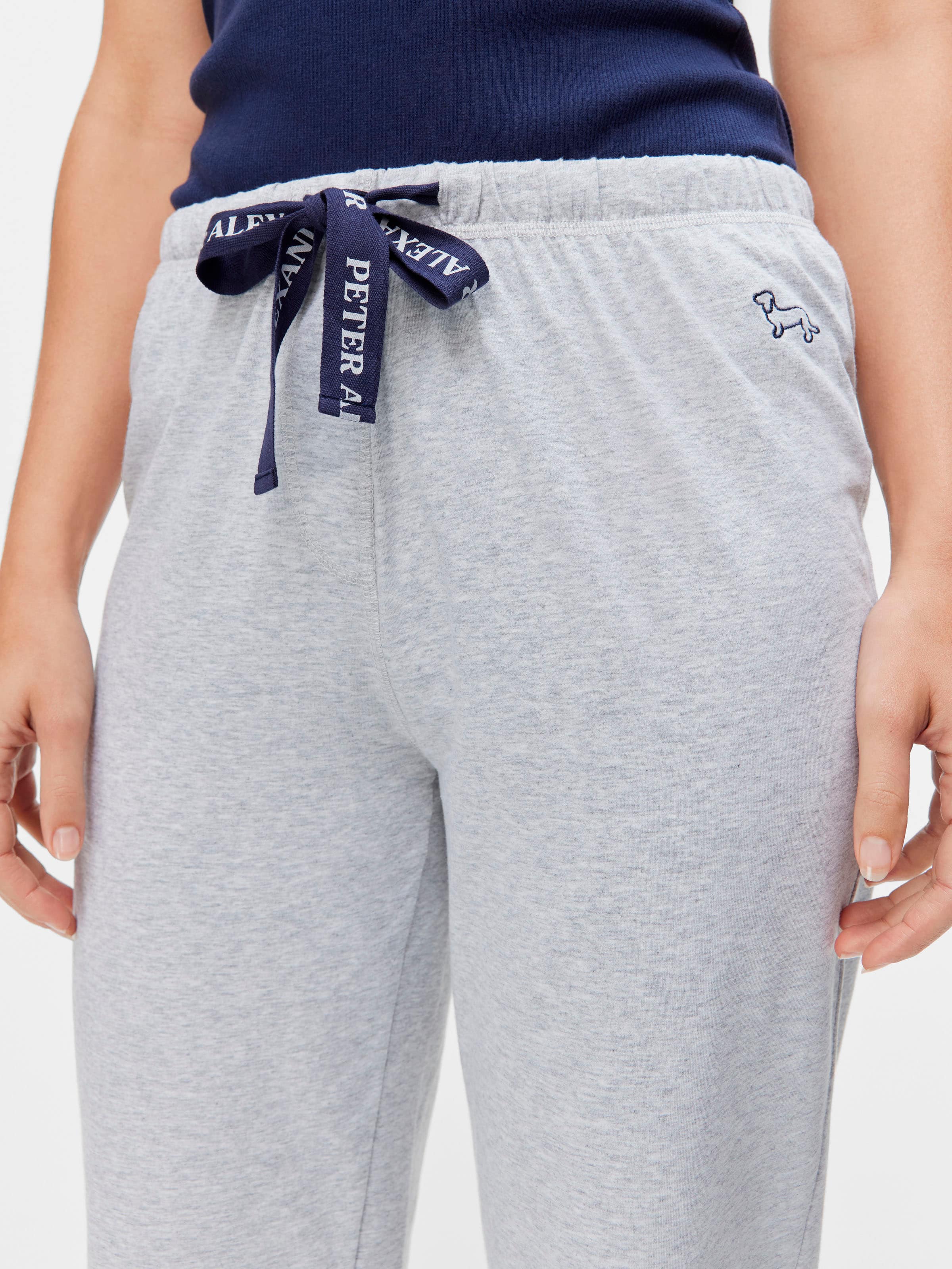 Grey Marle Branded Easy Pj Pant
