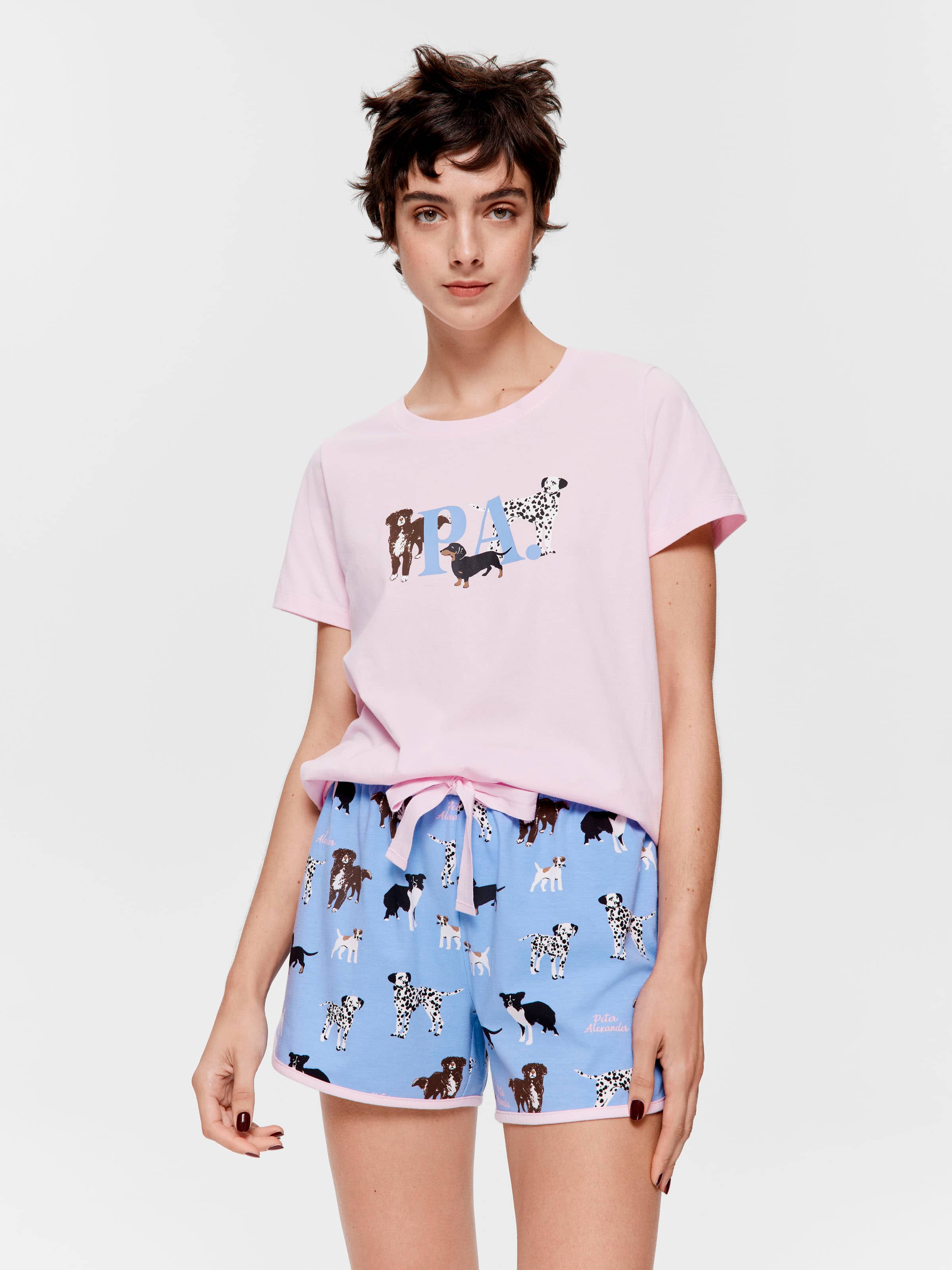 Mixed Dog 100% Cotton Mid Short