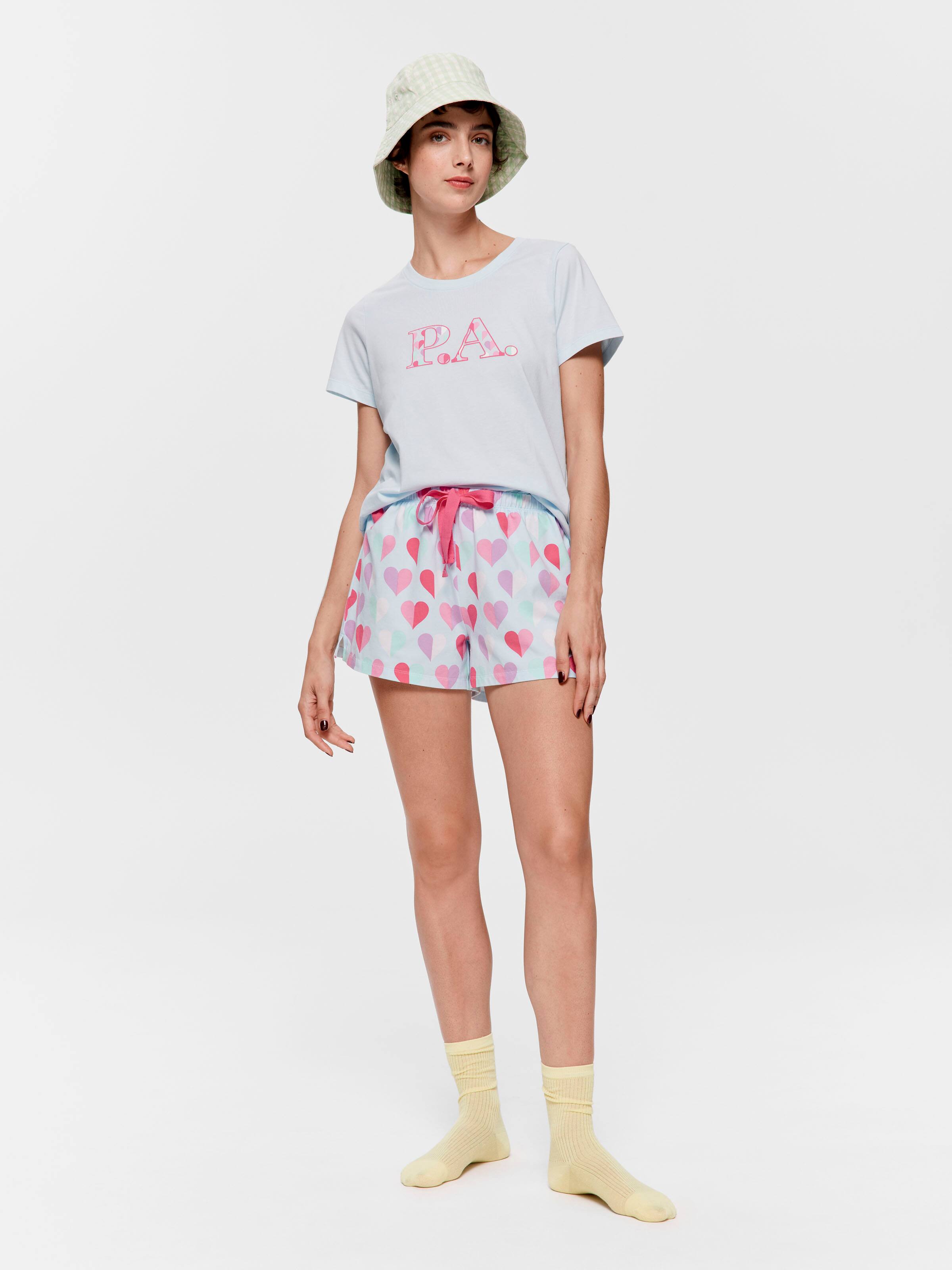 Multi Heart Mini Short