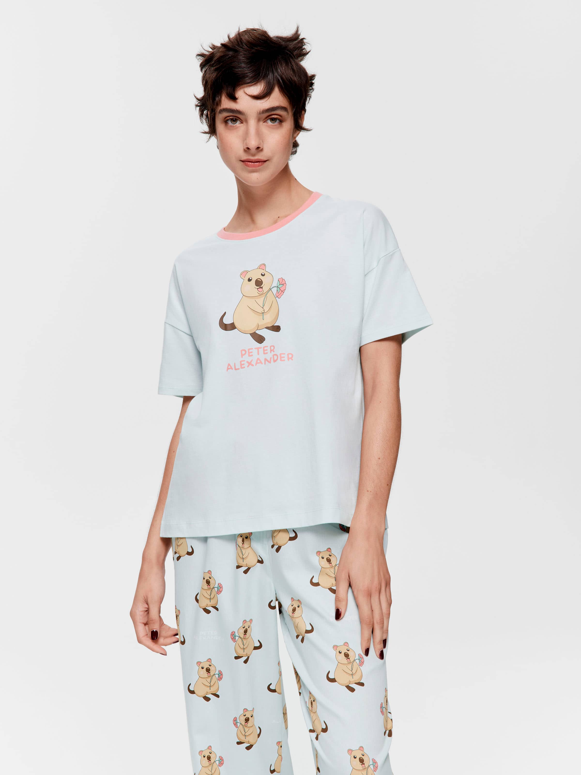 Mint Quokka 100% Cotton Tee