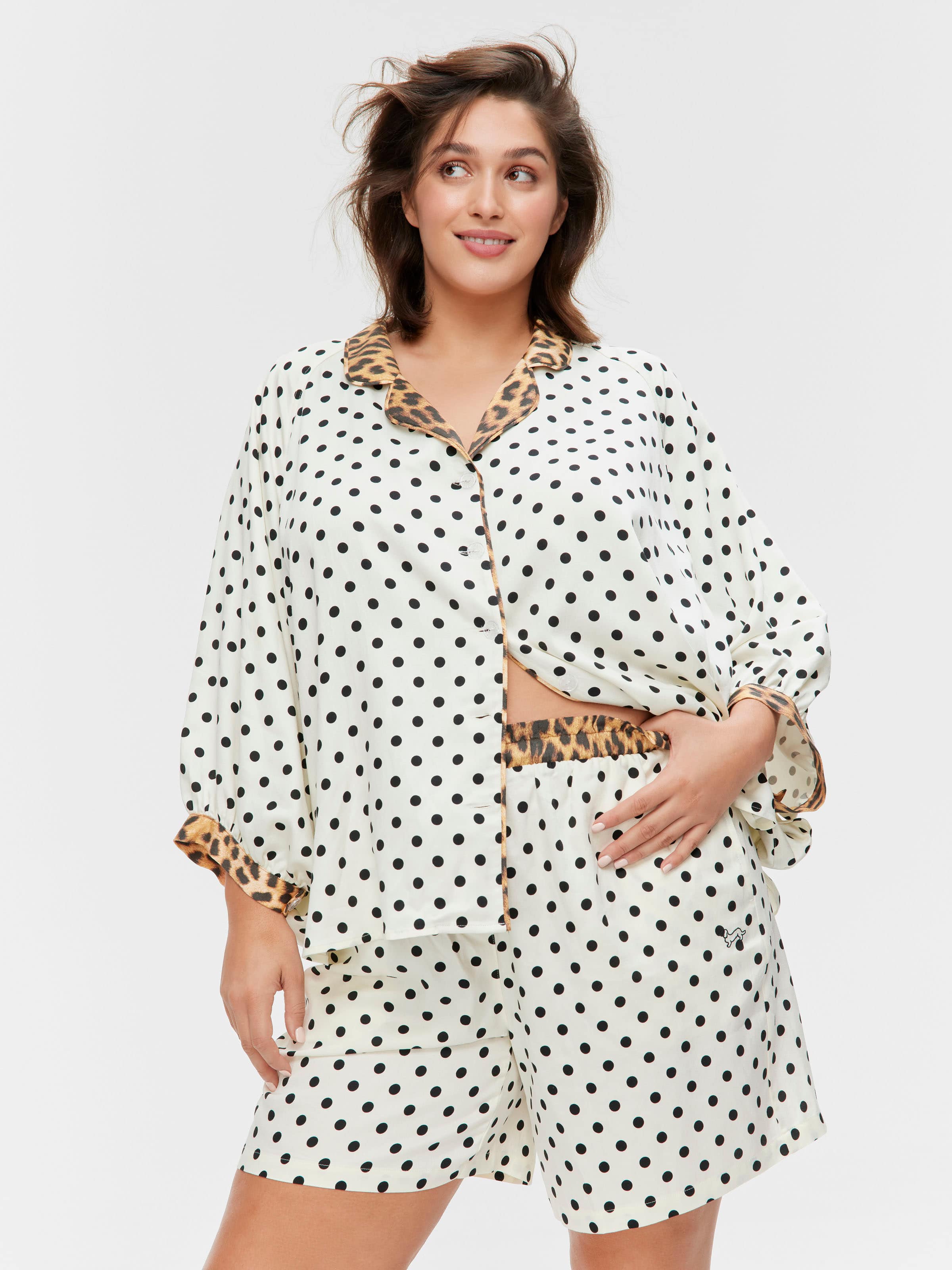 P.A. Plus Leopard Spot Long Short