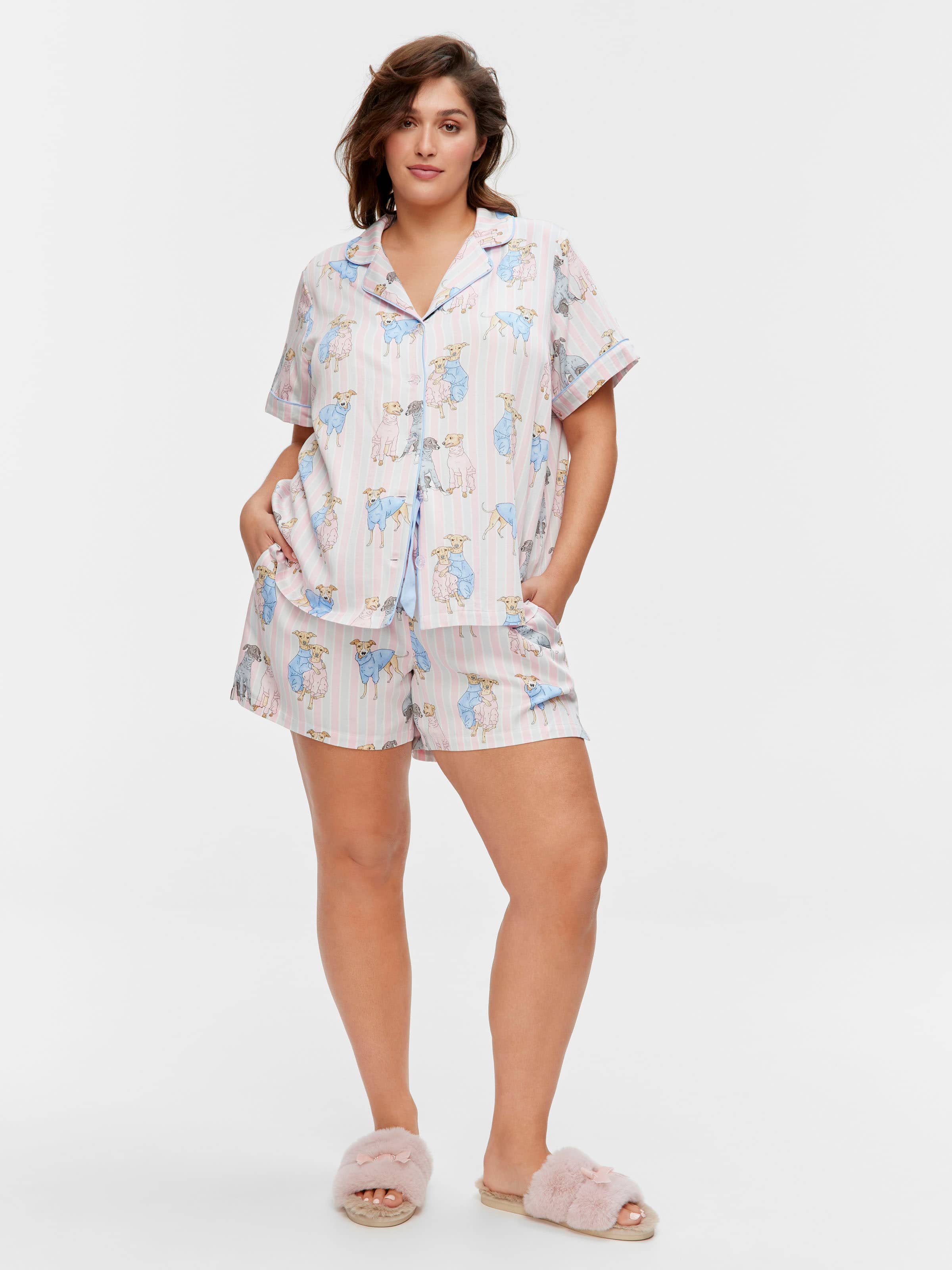 P.A. Plus Whippet Shortie Pj Set