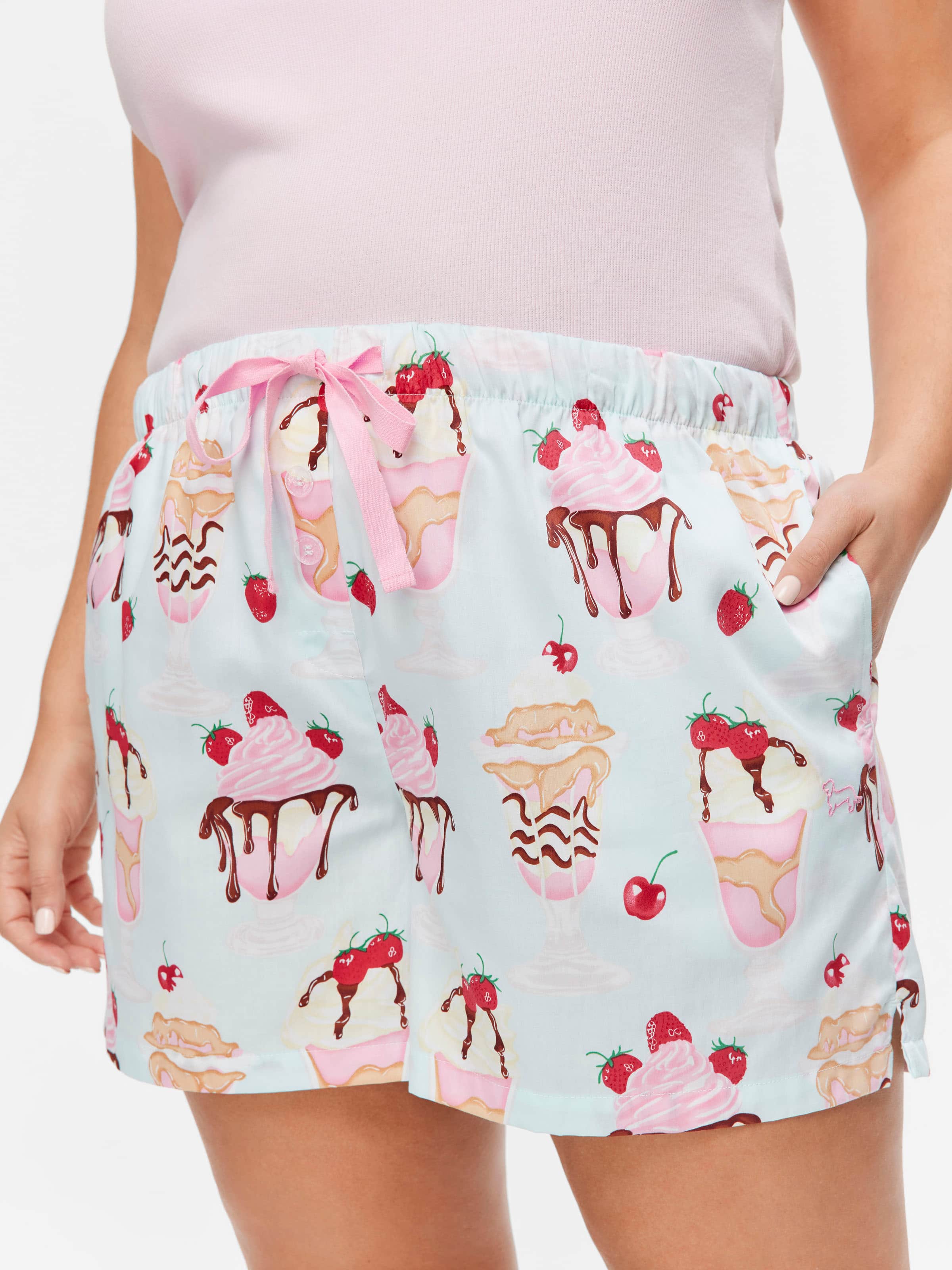 P.A. Plus Ice Cream Sundae 100% Cotton Mid Short