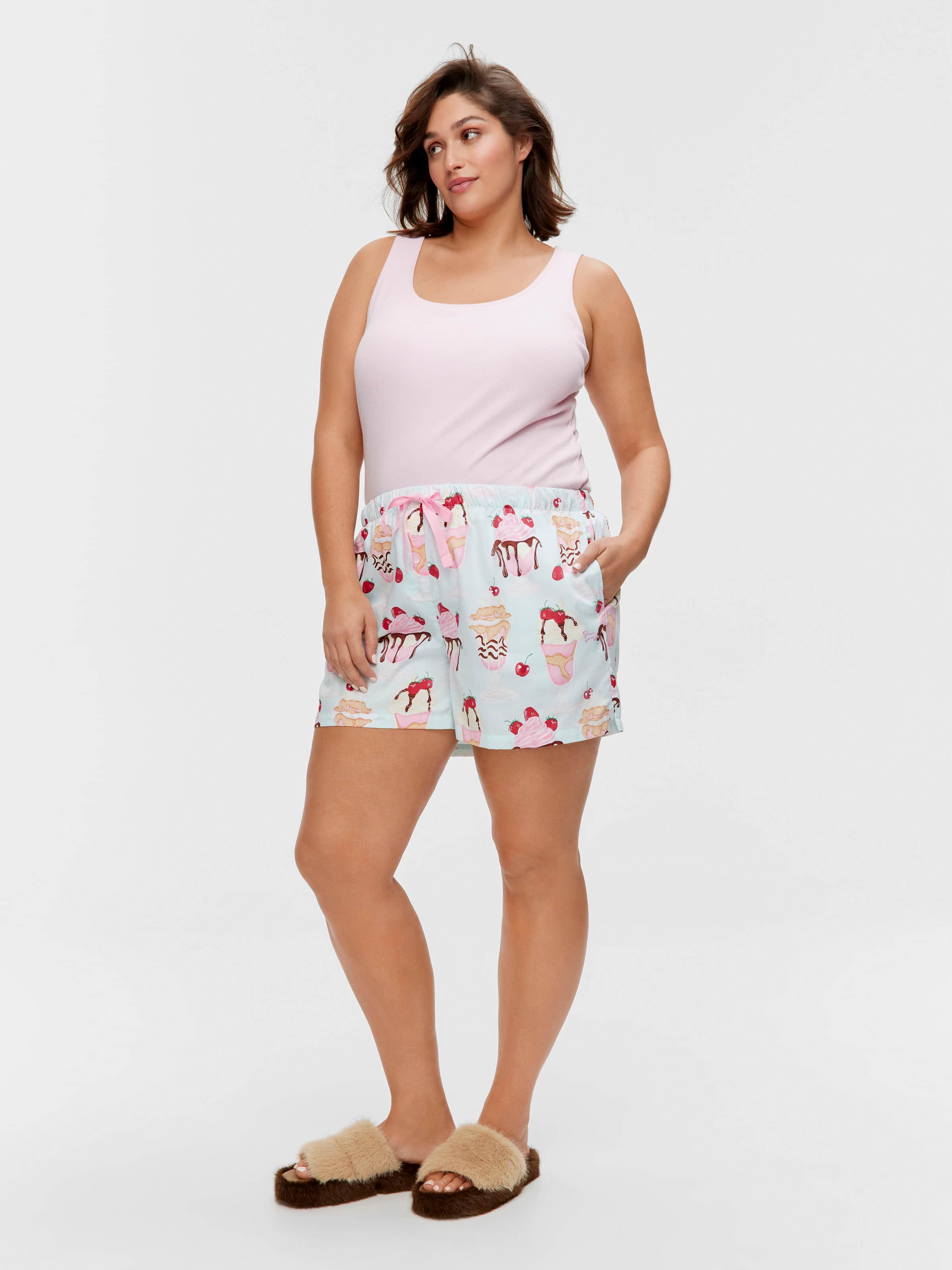 P.A. Plus Ice Cream Sundae 100% Cotton Mid Short