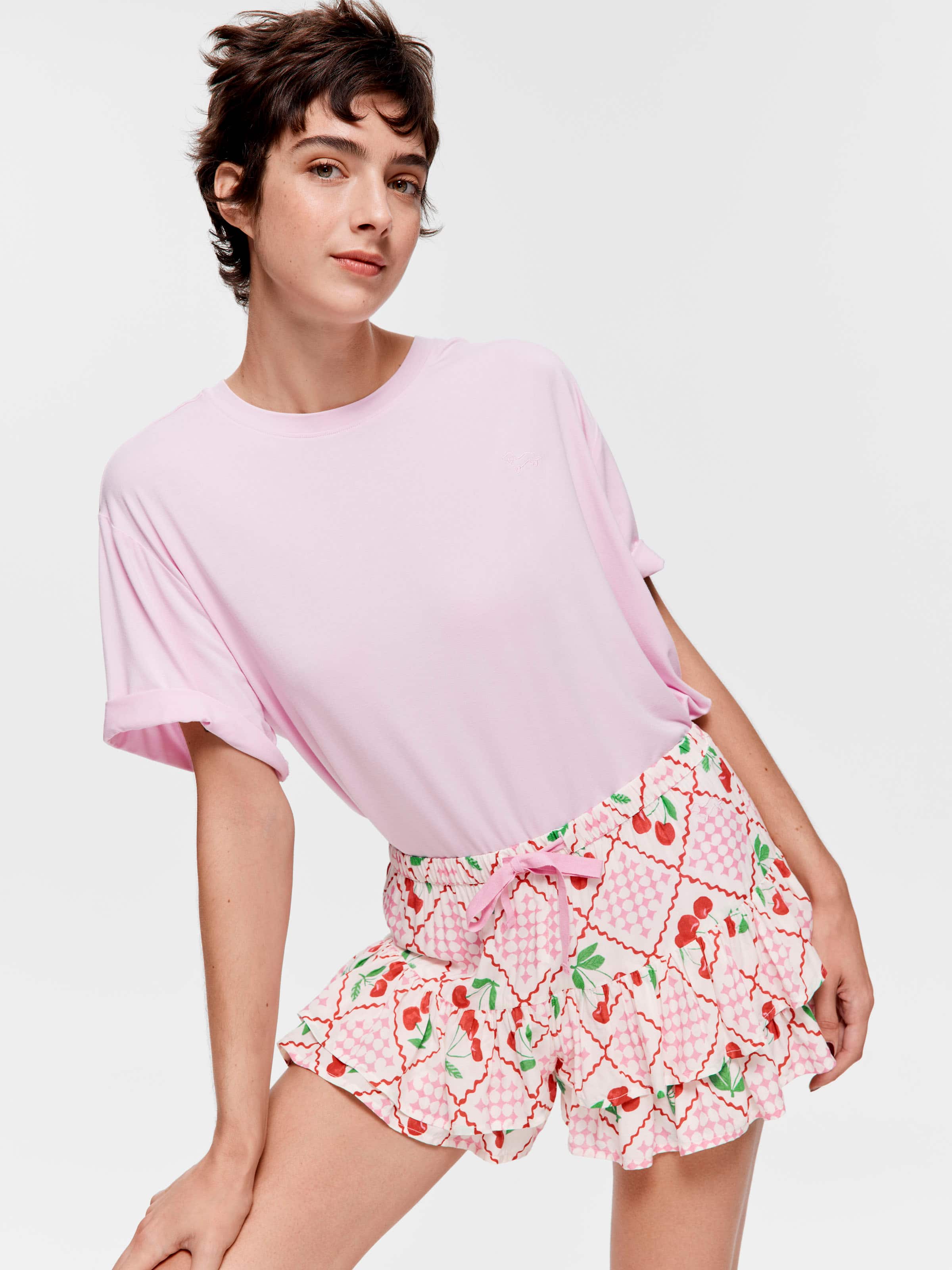 Cherry On Top Mini Ruffle Short