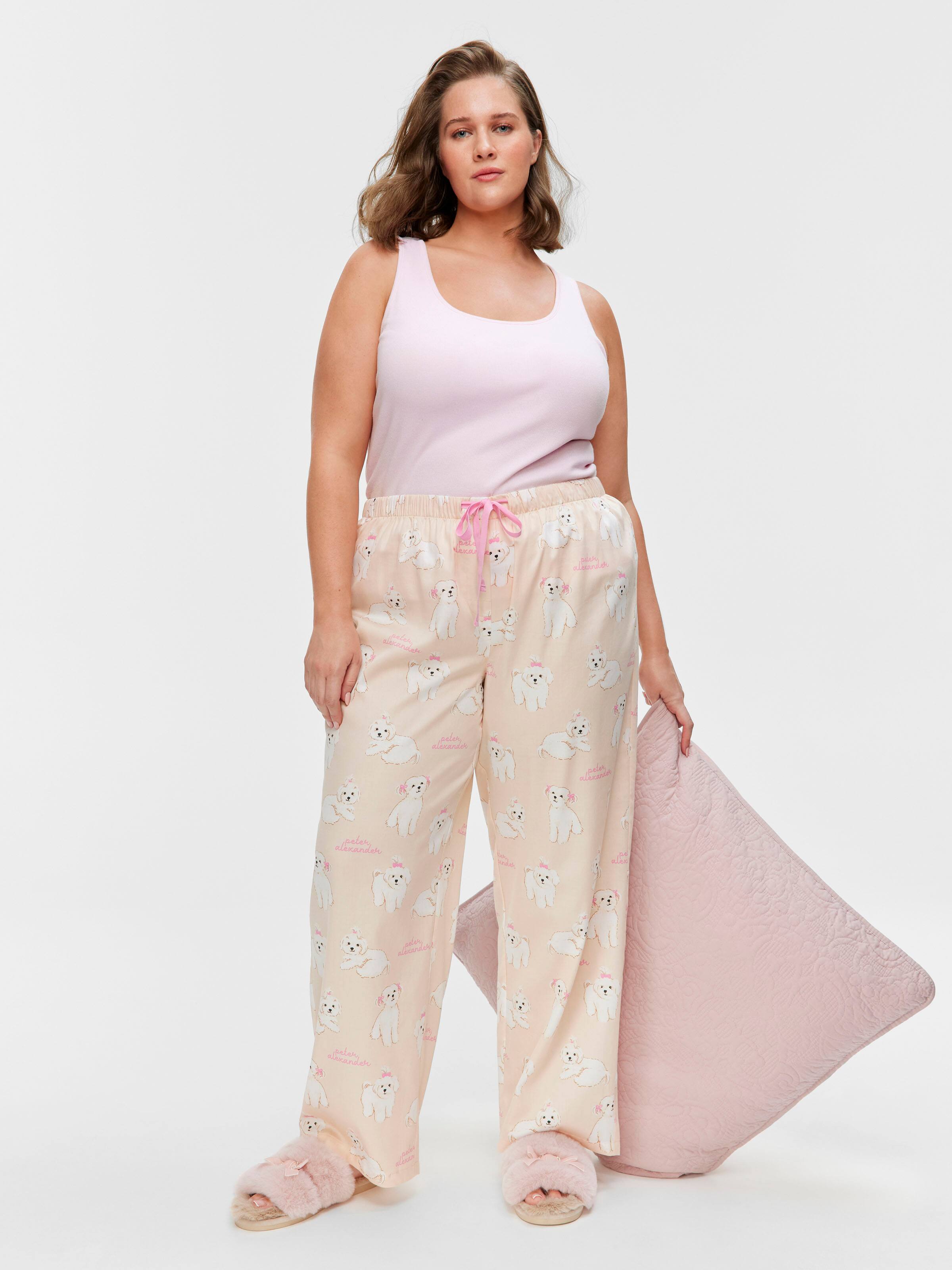 P.A. Plus Maltese Dog 100% Cotton Classic Pj Pant