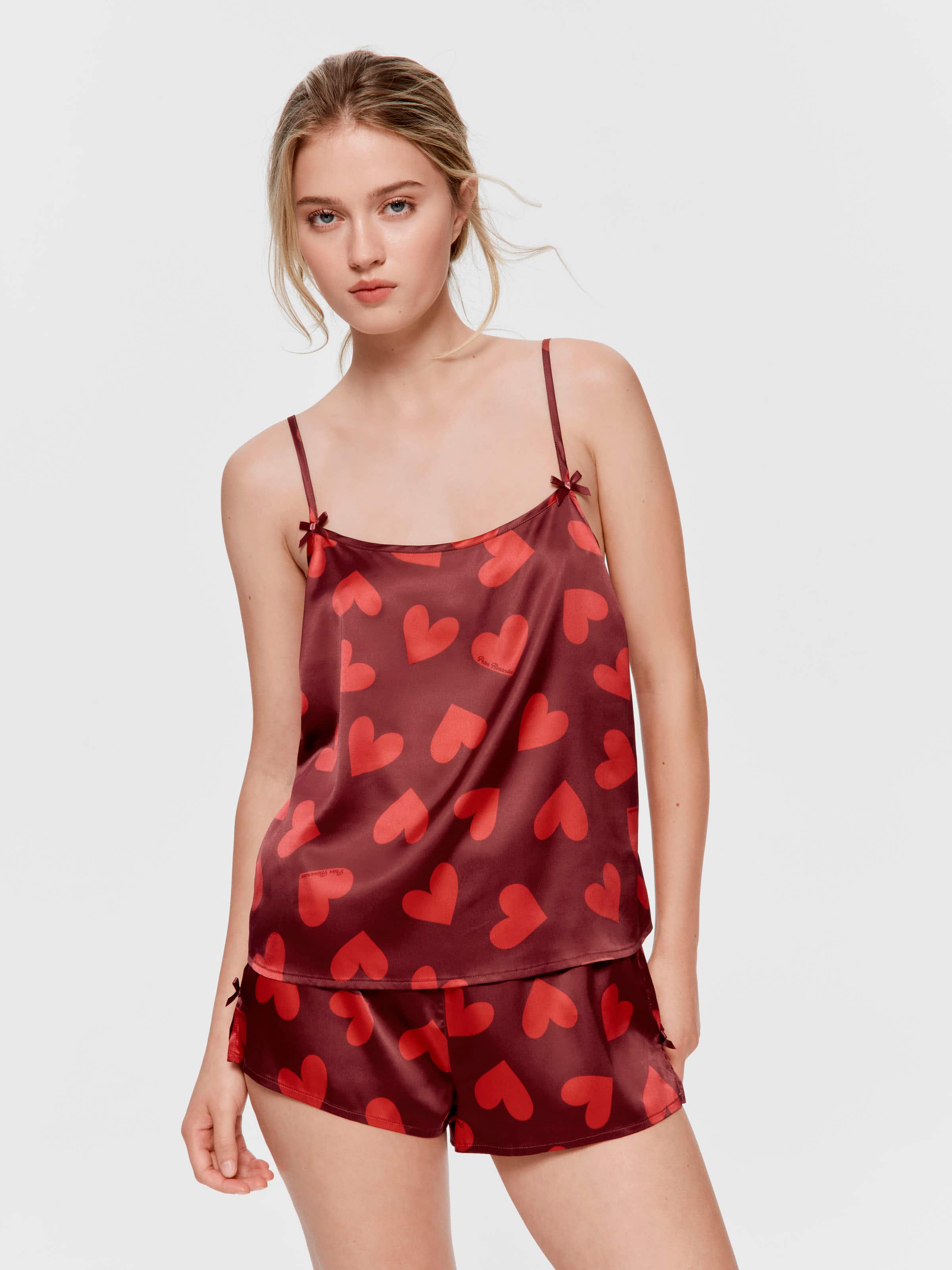 Heart Satin Cami