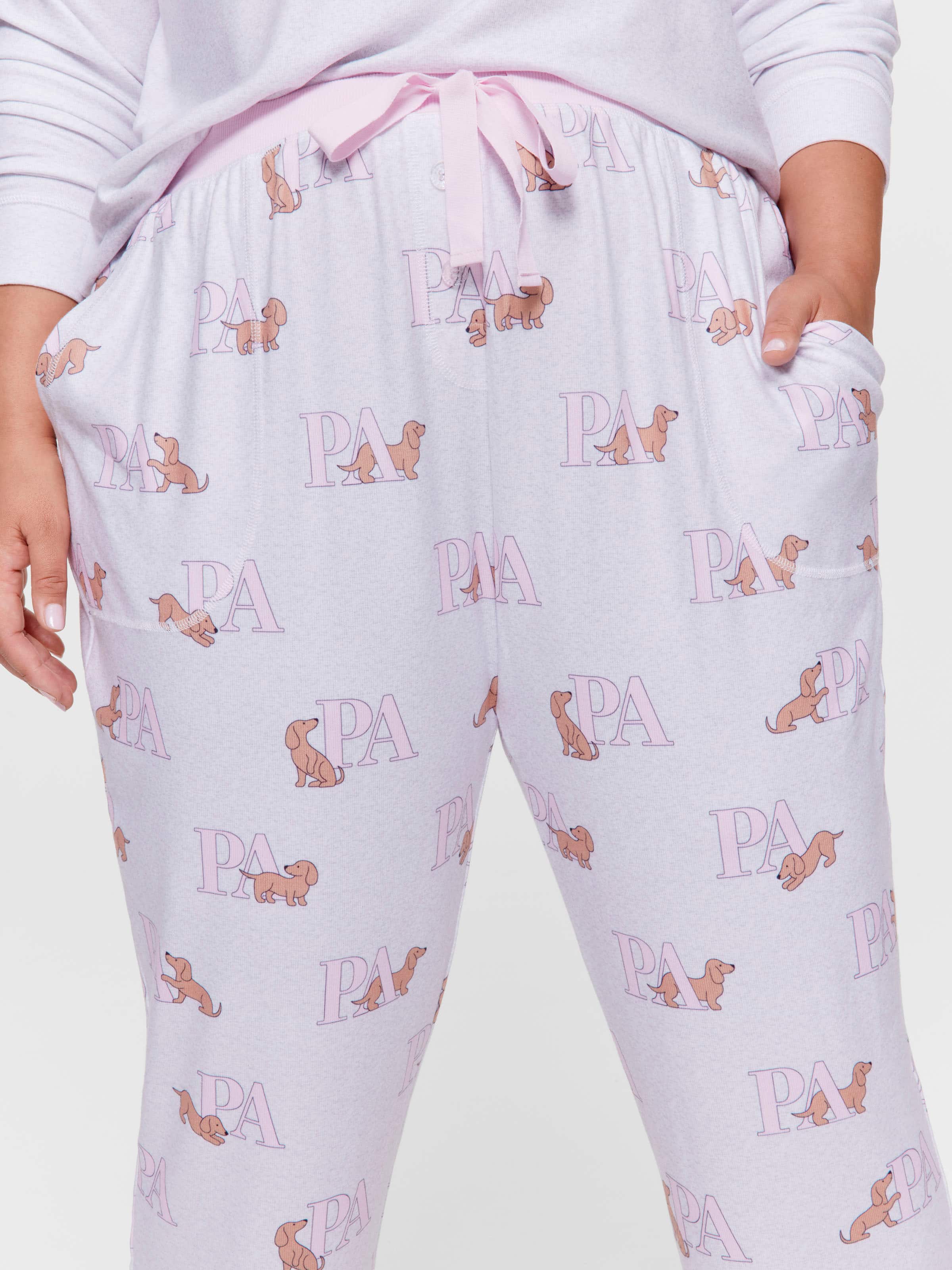 P.A. Plus Penny Logo Plush Easy Pj Pant