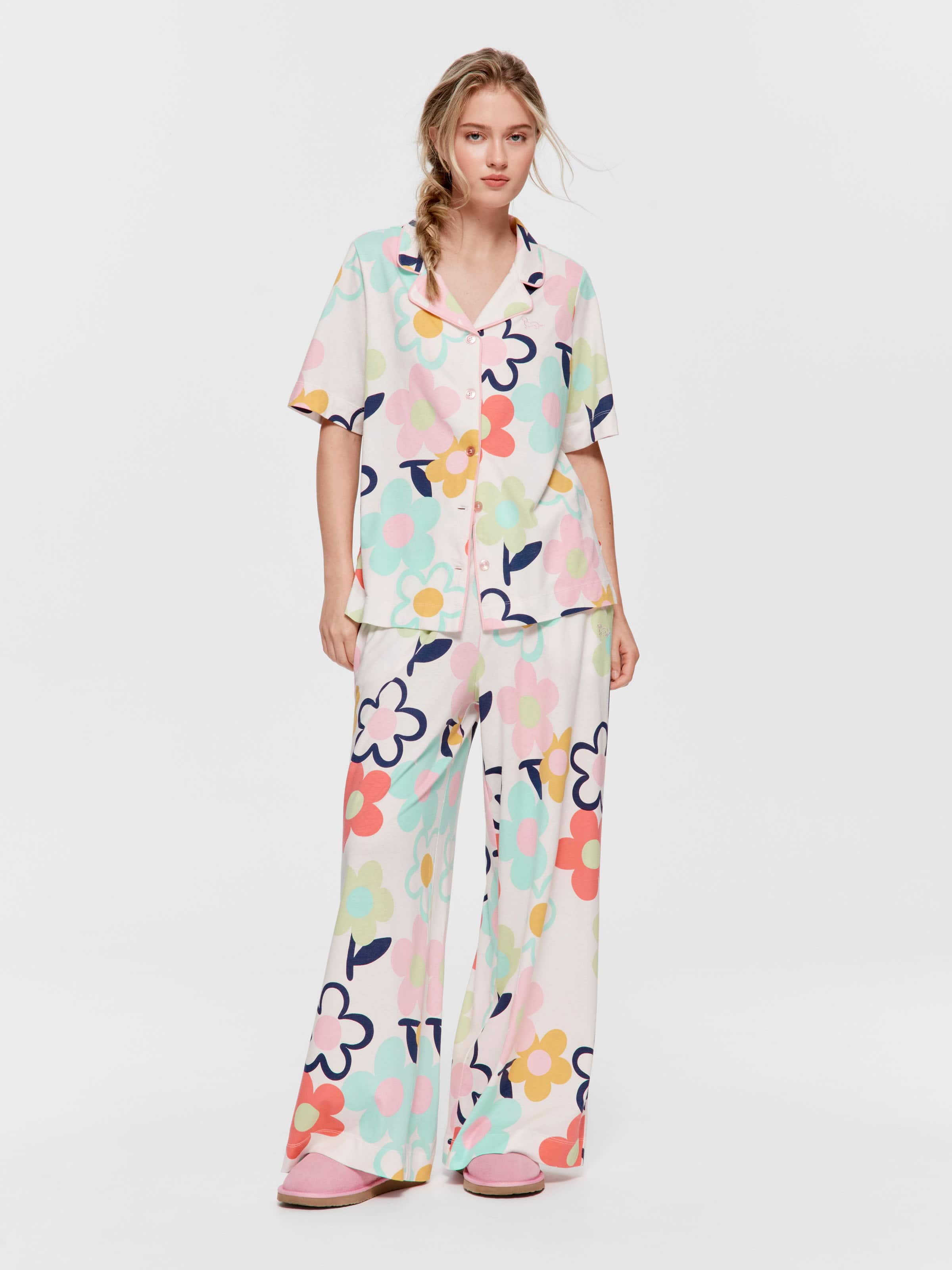 Colourful Daisy Short Sleeve Shirt