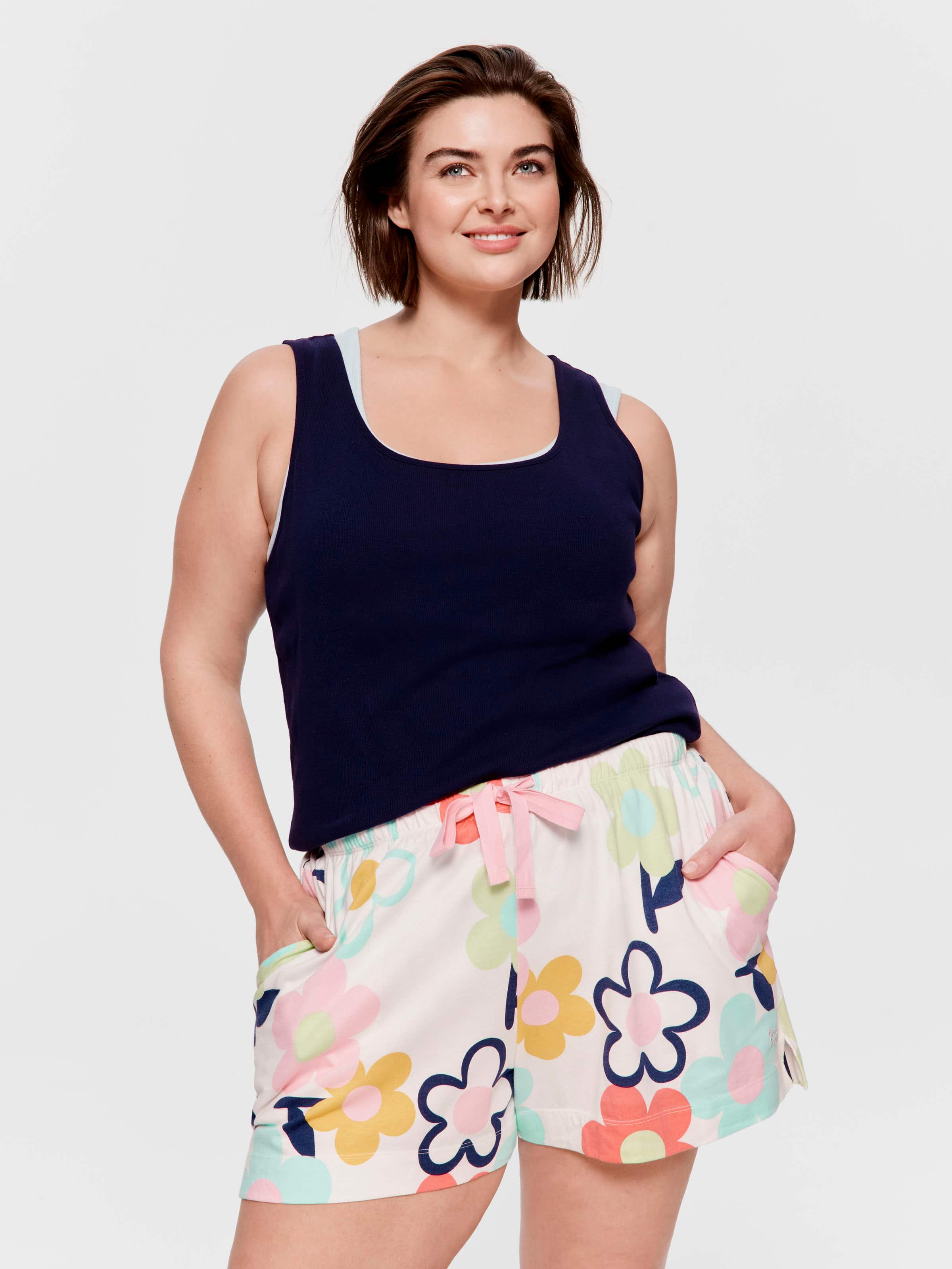 P.A. Plus Colourful Daisy Mid Short