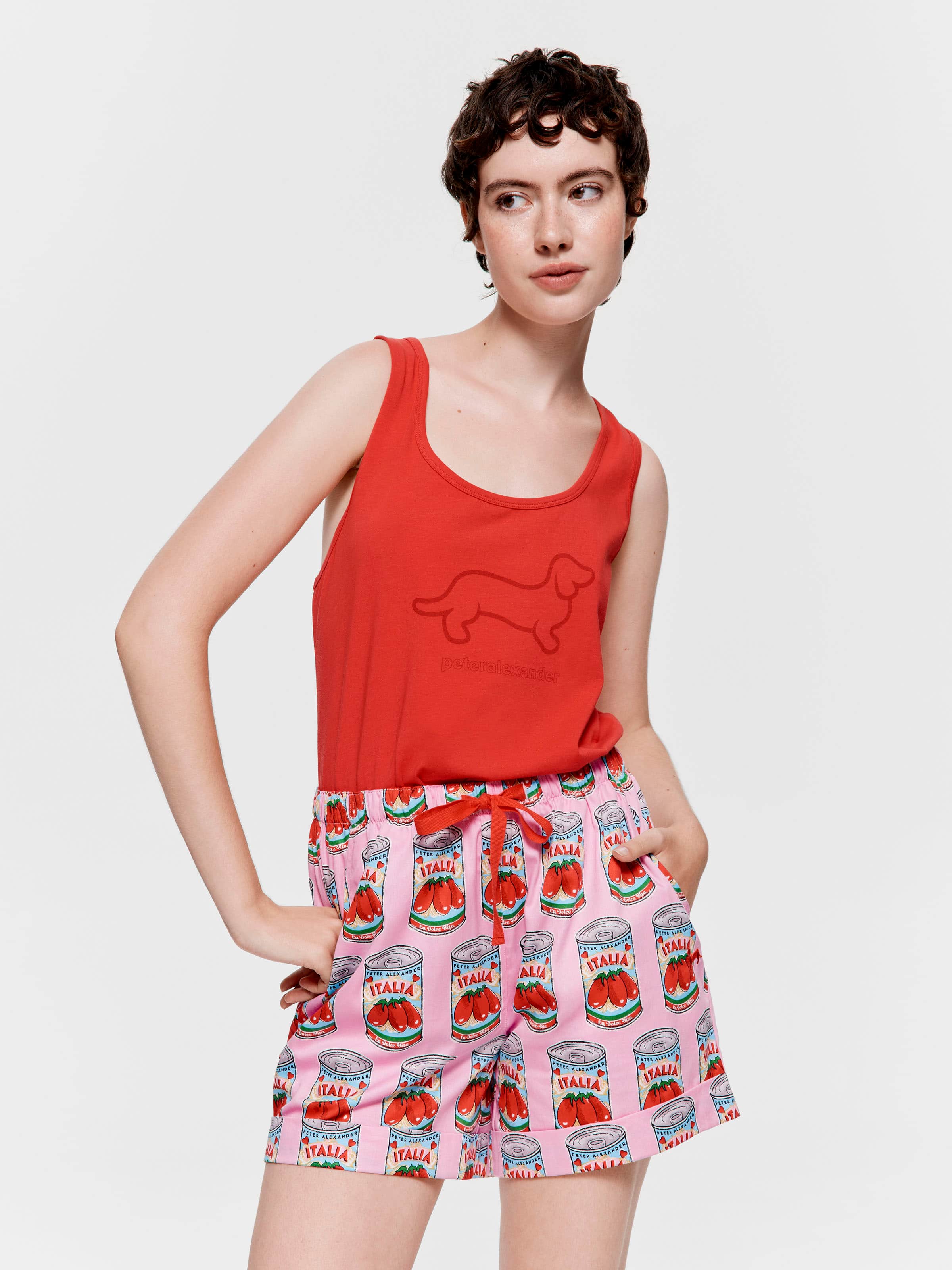 Italian Canned Tomato 100% Cotton Boyshort