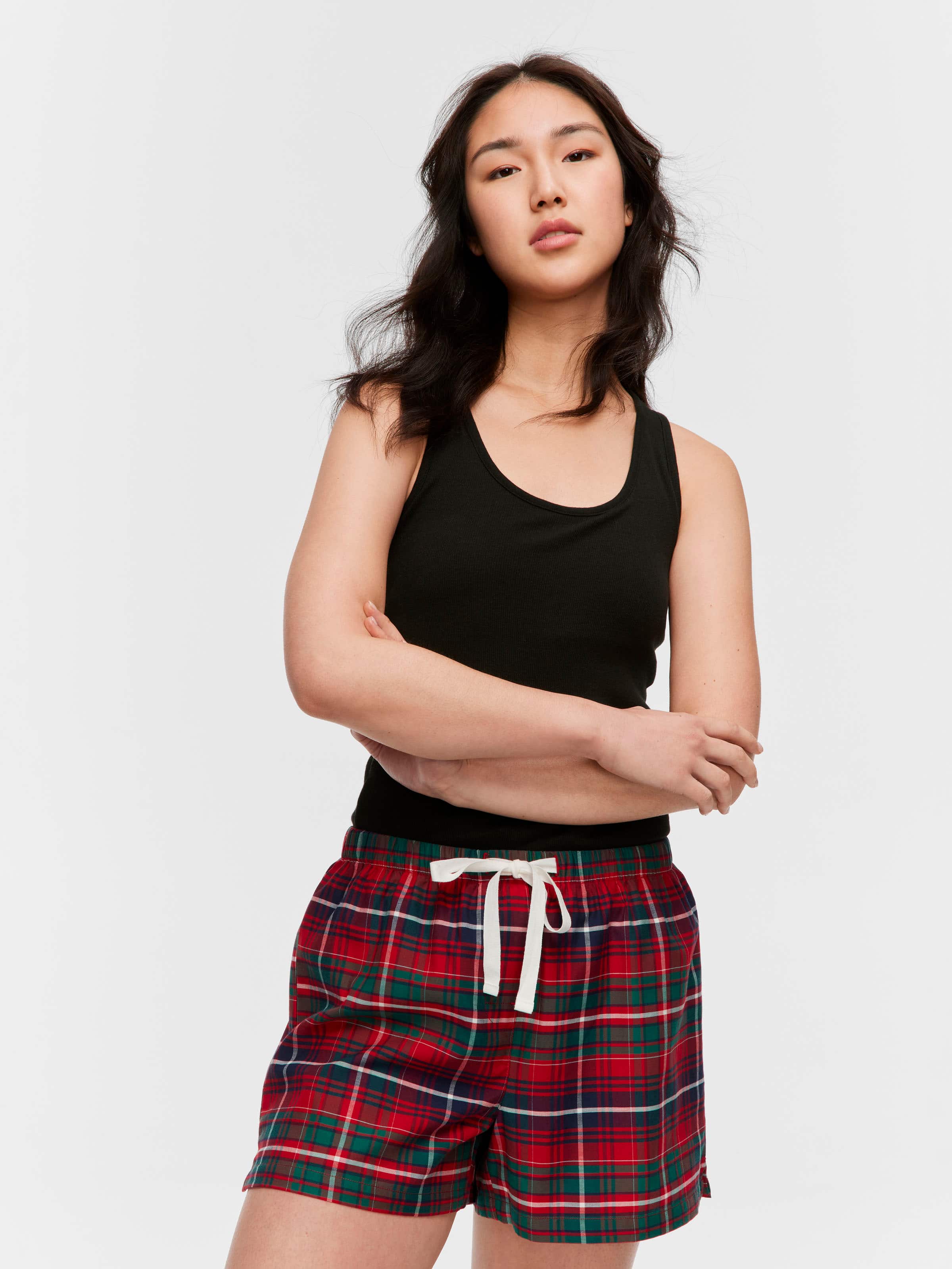 Tartan 100% Cotton Mid Short