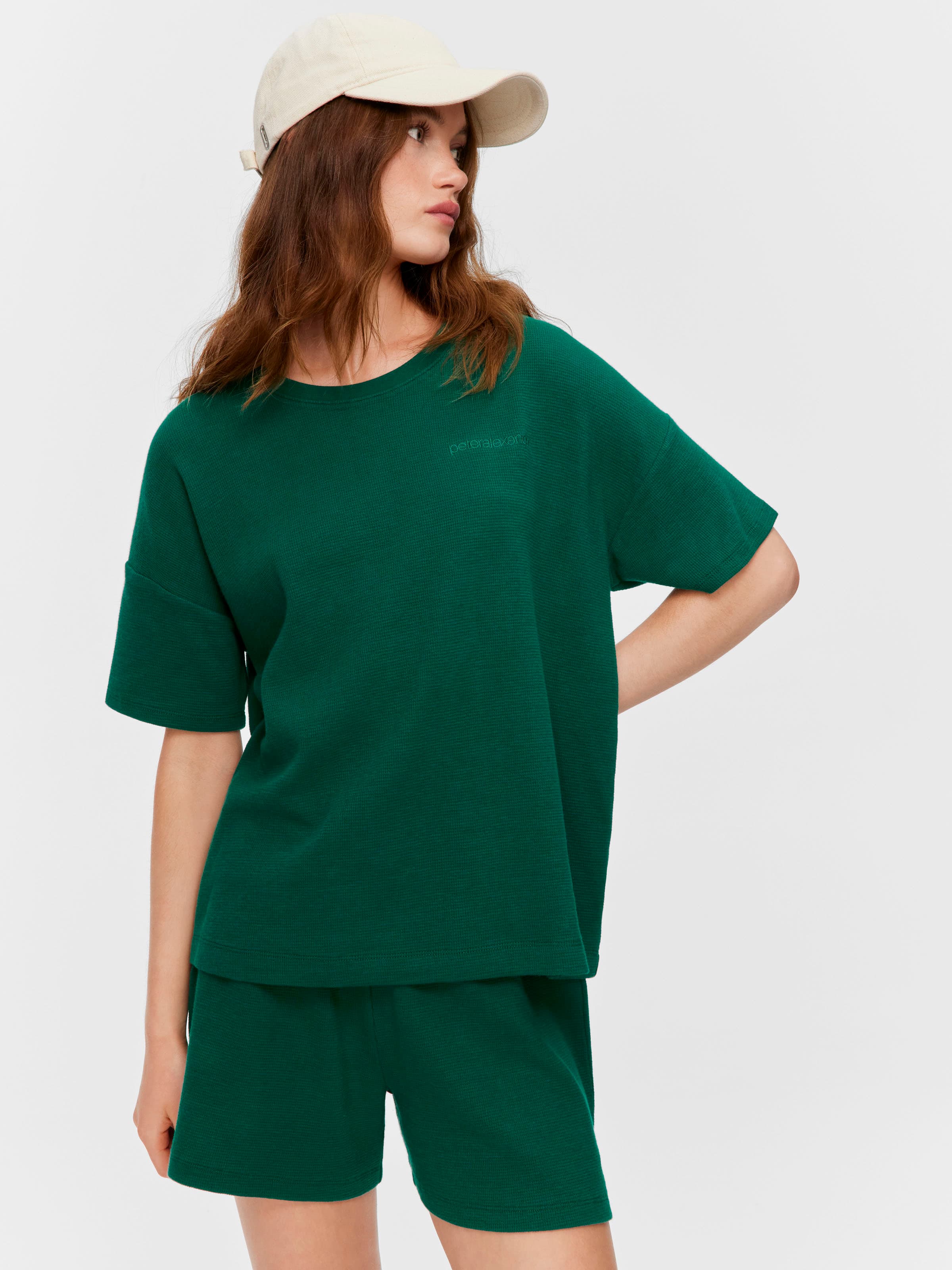 Green Waffle Tee