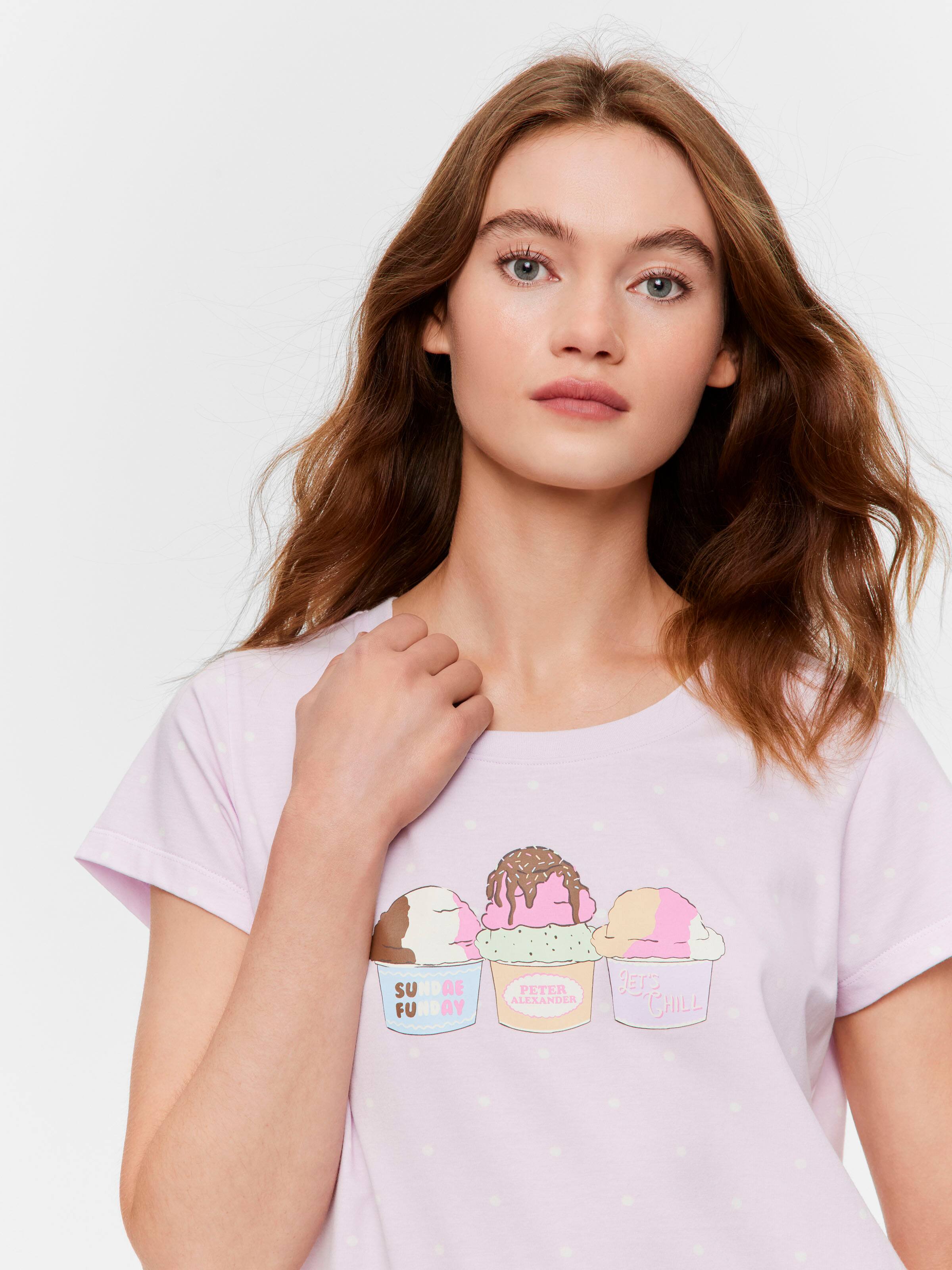 Lilac Icec Ream Tee