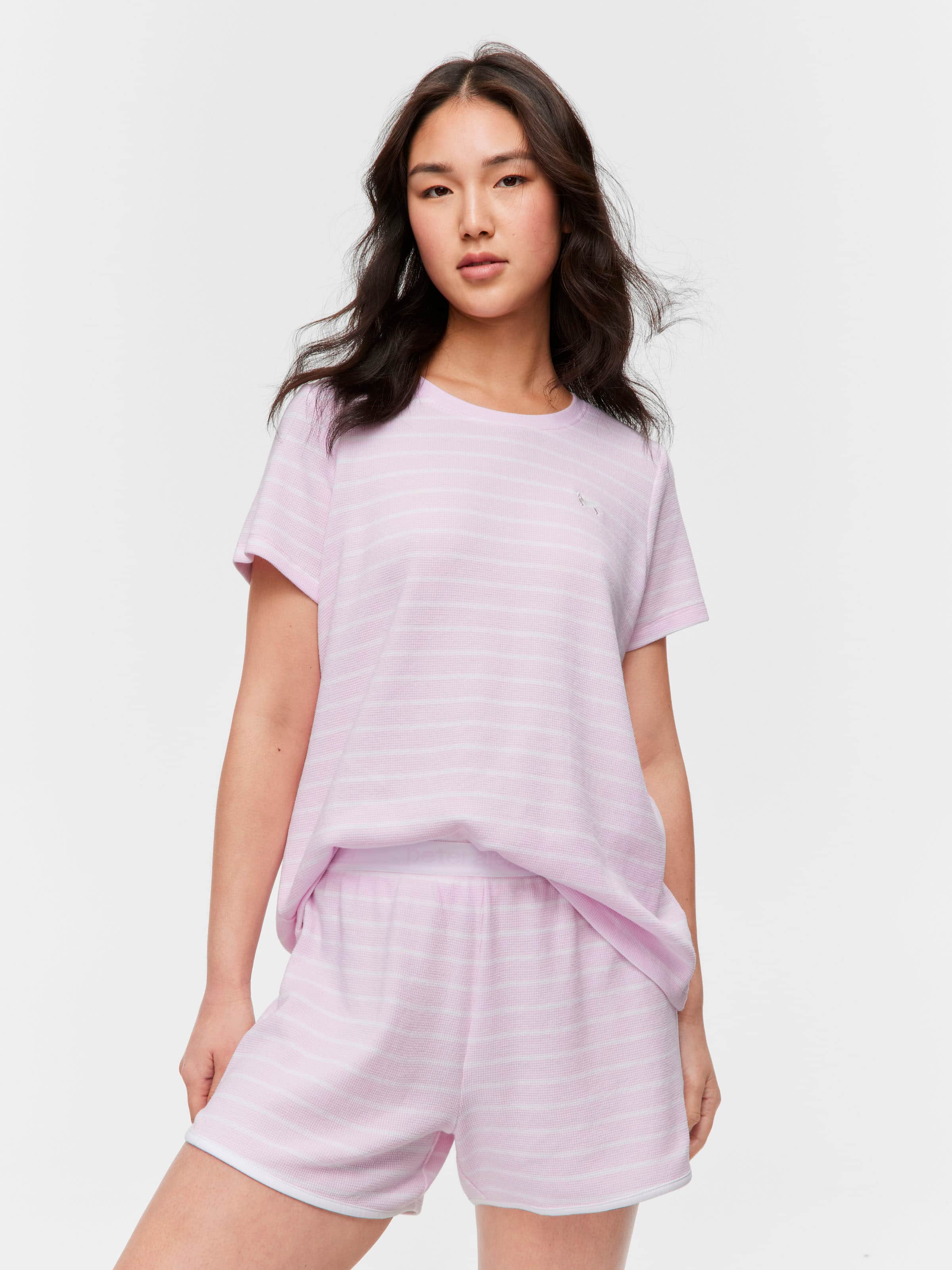 Pink Stripe Sporty Short