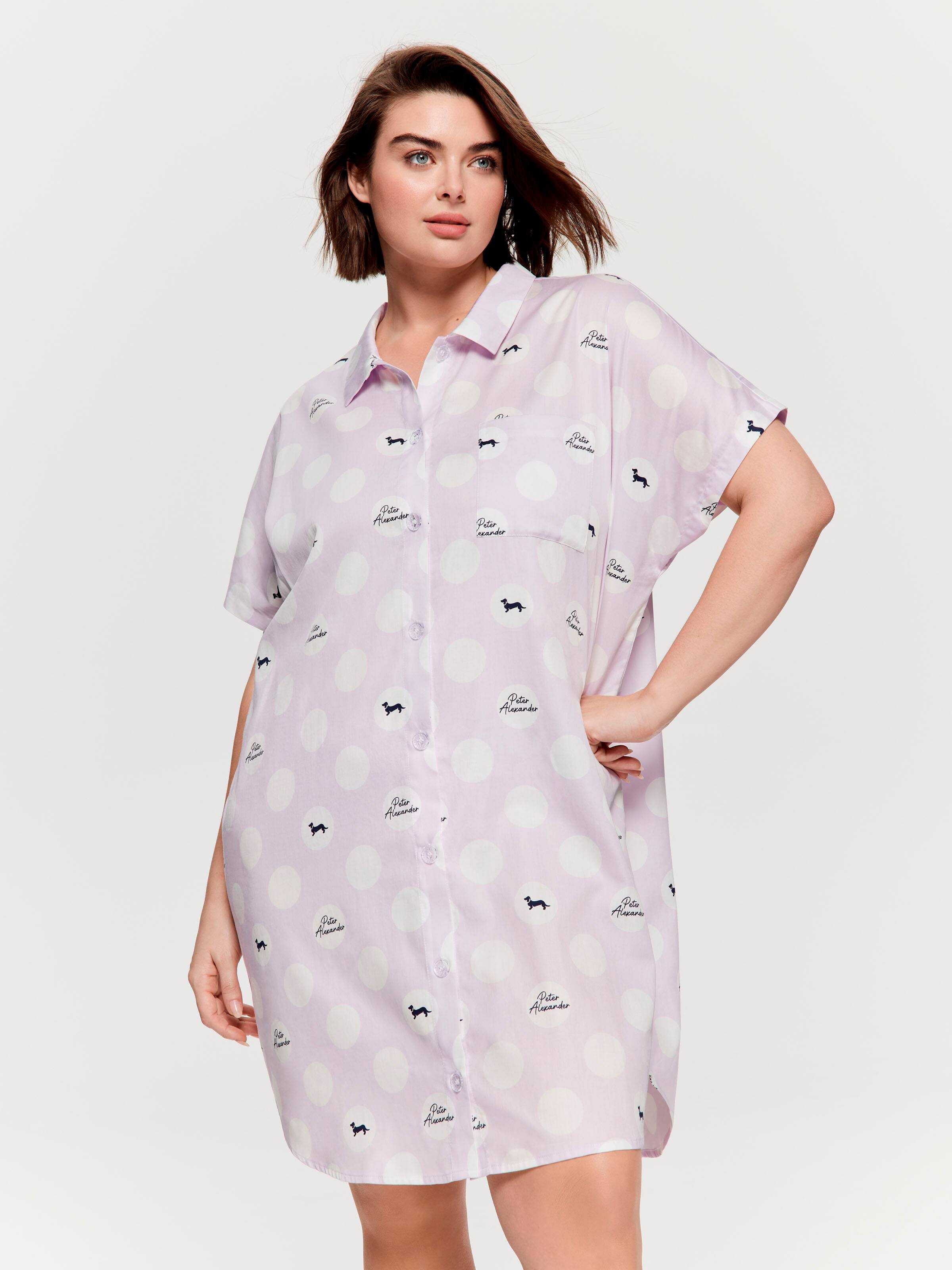 P.A. Plus Lilac Spot Nightshirt