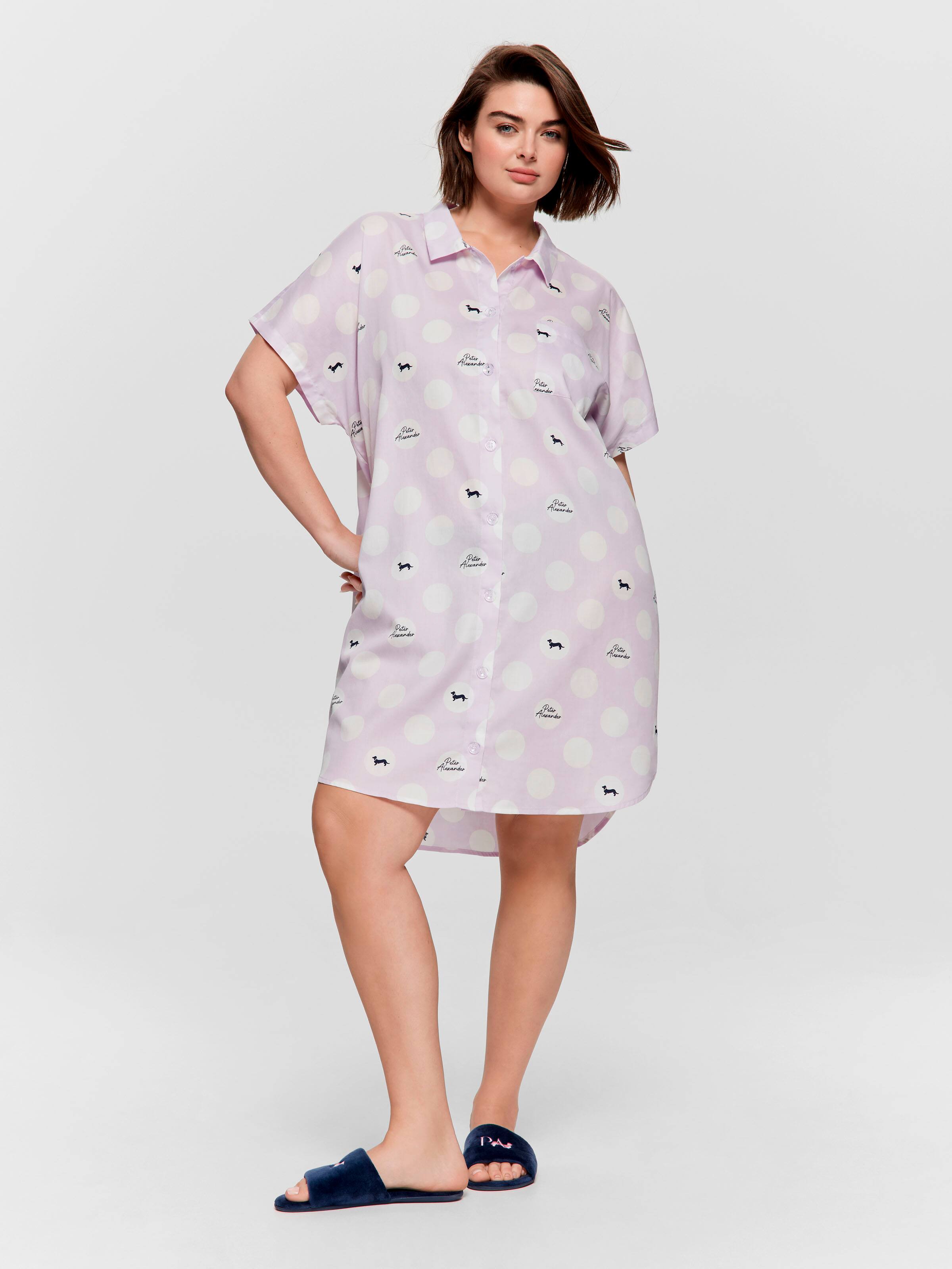 P.A. Plus Lilac Spot Nightshirt