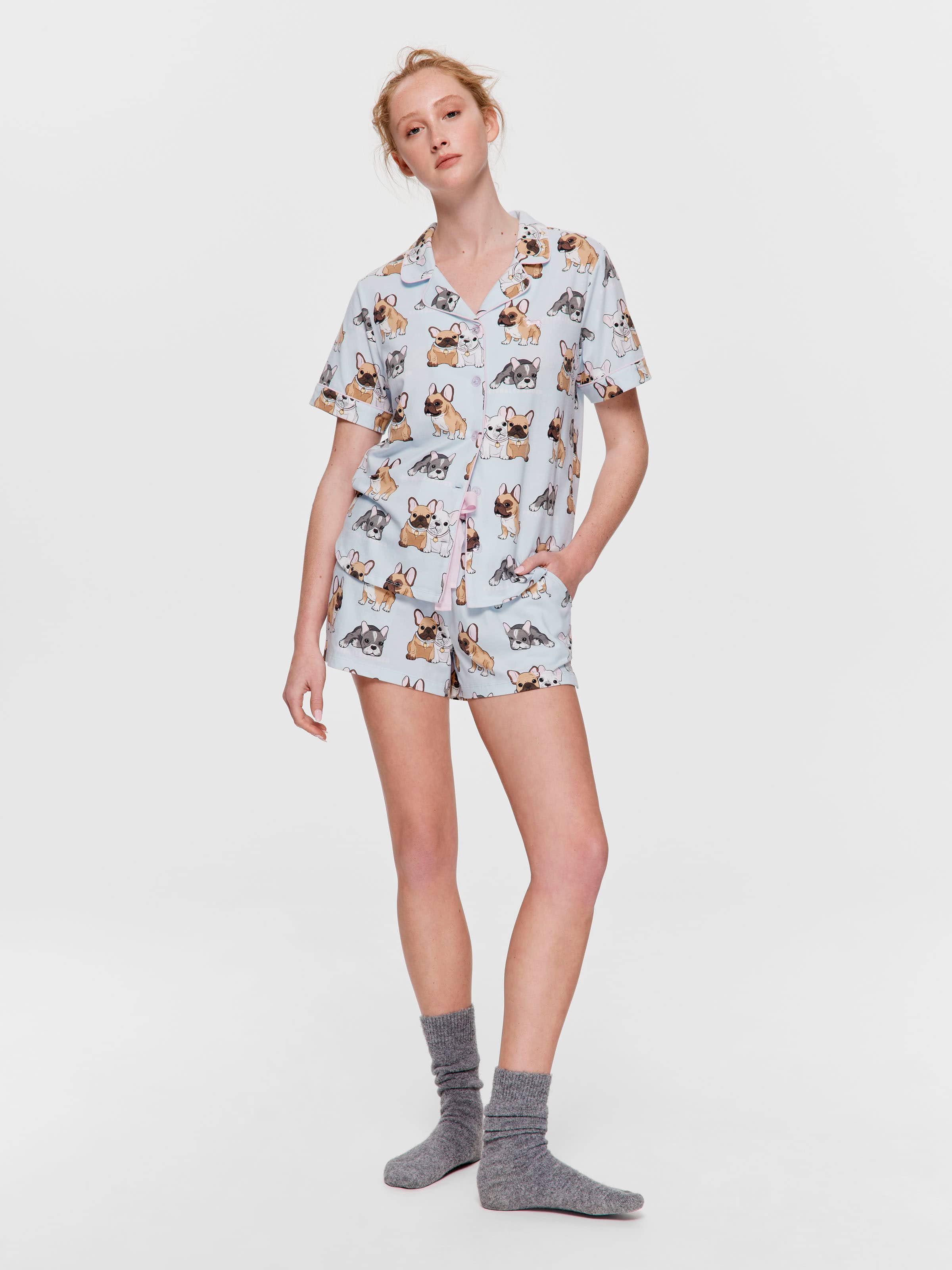 French Bulldog Shortie Pj Set