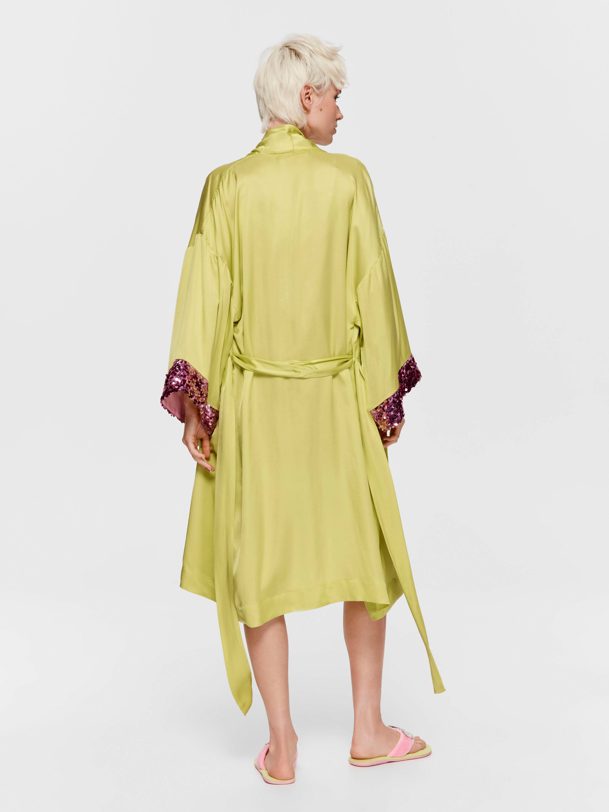 Peter's Lime Sparkly Sequin Gown