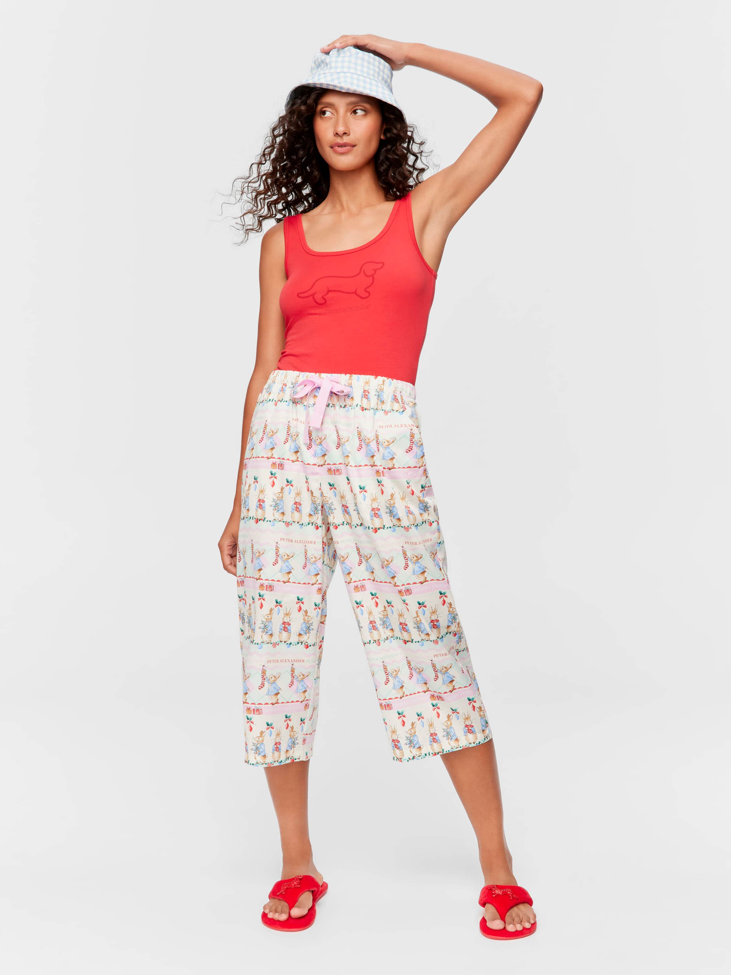 Peter Rabbit Christmas 100% Cotton 3/4 Pj Pant