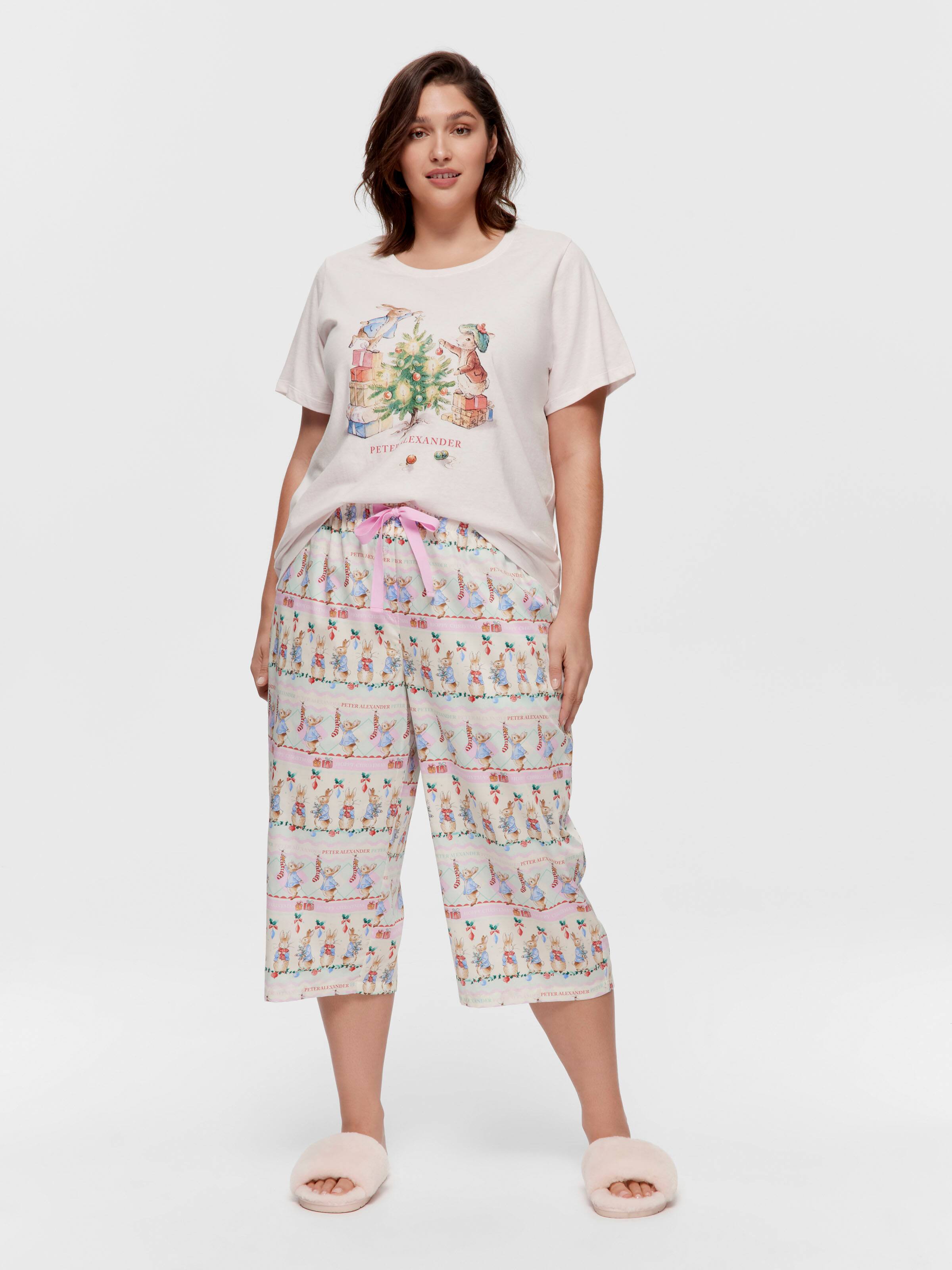 P.A. Plus Peter Rabbit Christmas 100% Cotton 3/4 Pj Pant