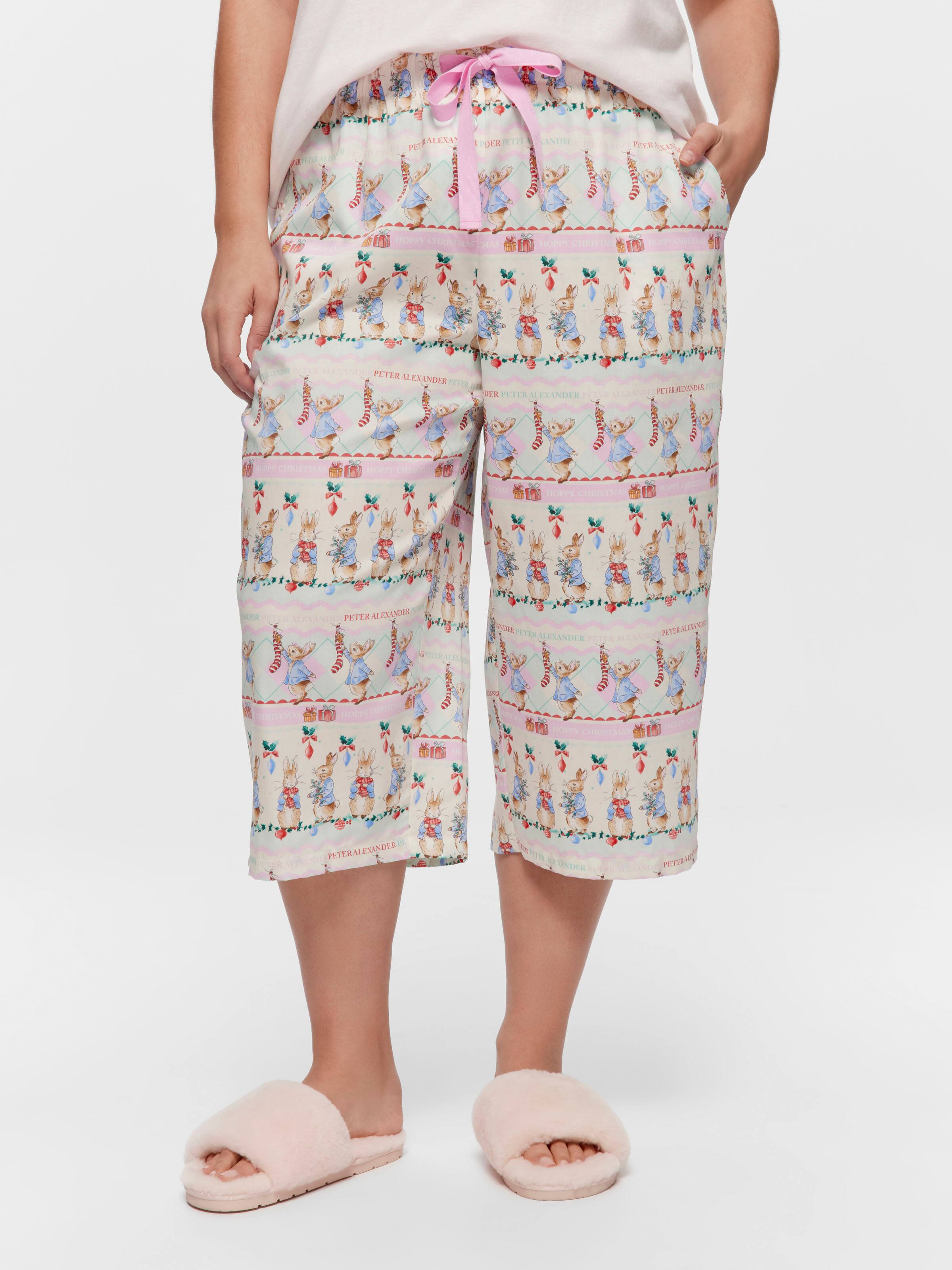 P.A. Plus Peter Rabbit Christmas 100% Cotton 3/4 Pj Pant
