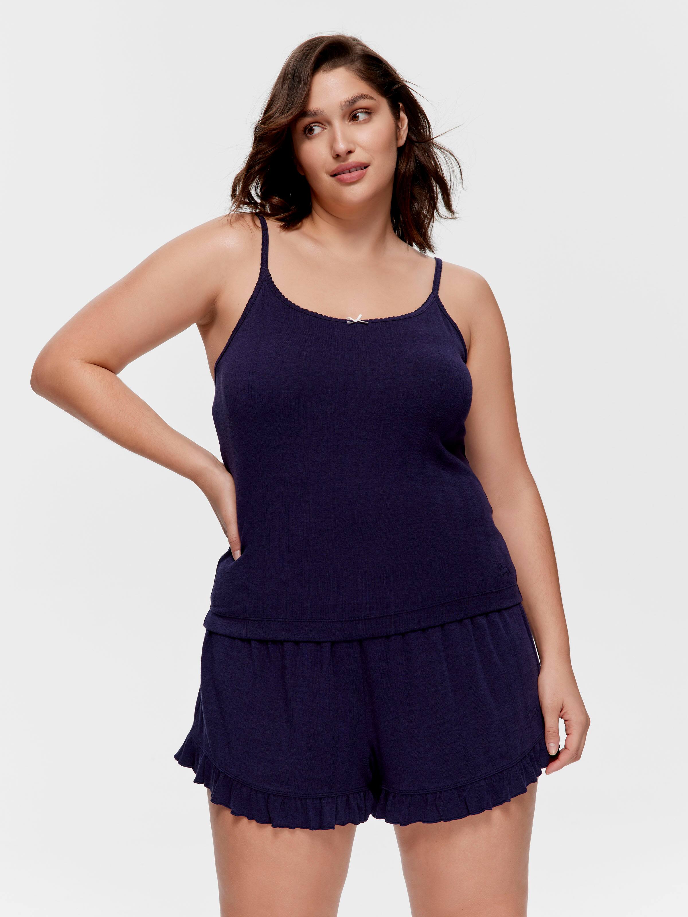 P.A. Plus Navy Pointelle Cami