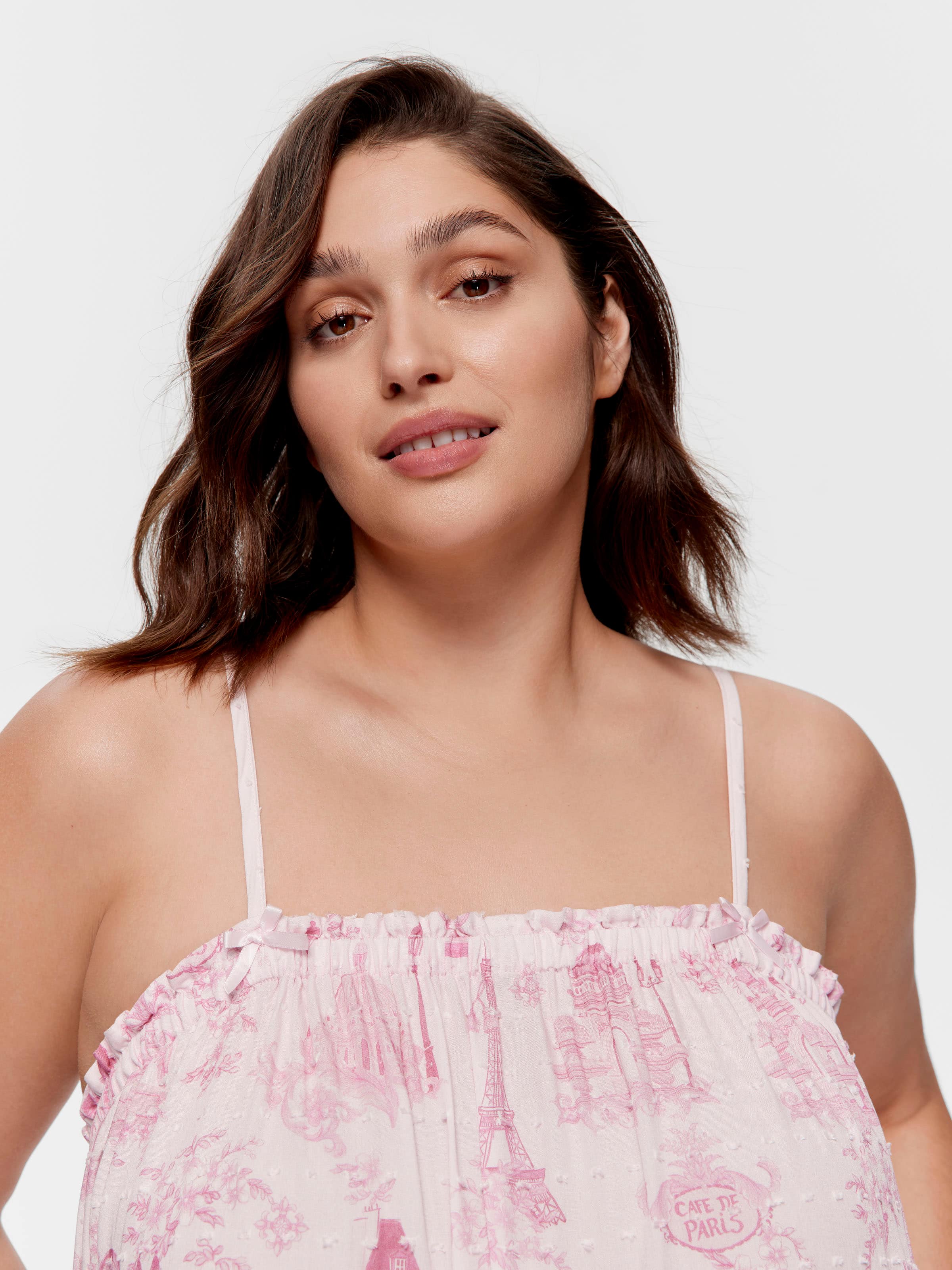 P.A. Plus Paris Cami Ruffle Pj Set