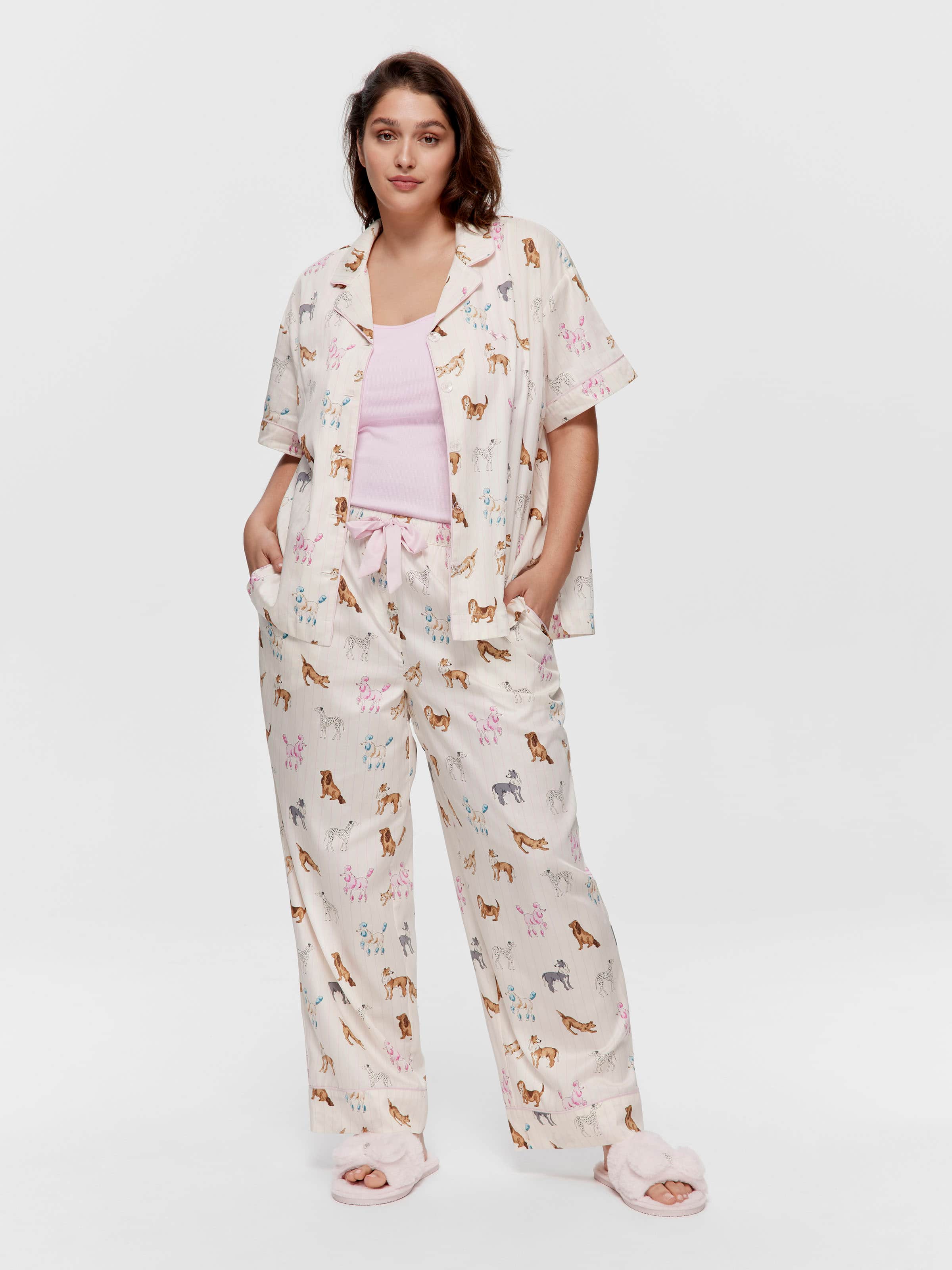 P.A. Plus Mixed Dogs 100% Cotton Classic Pj Pant
